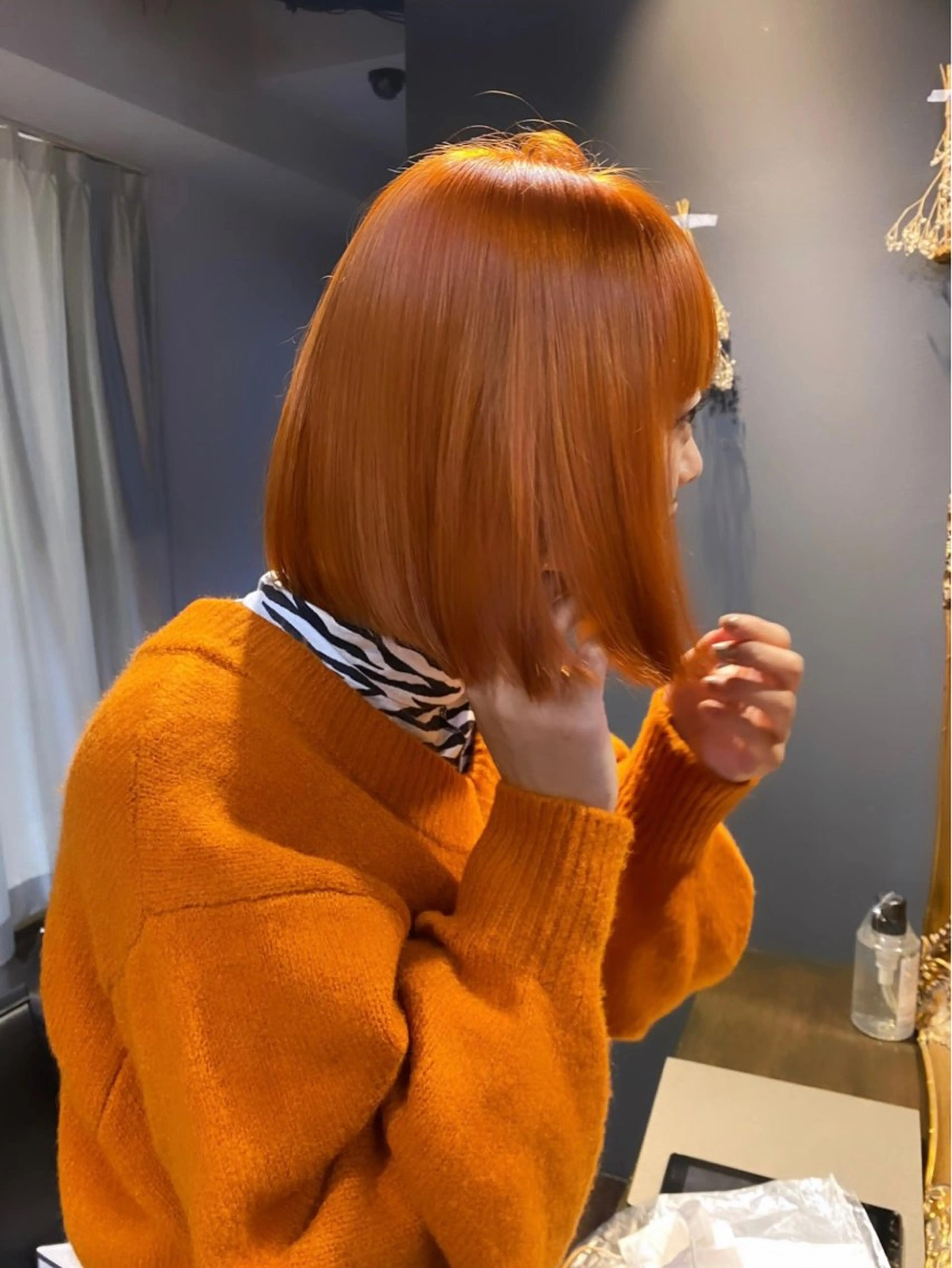 ショート カラー ブリーチ ケアブリーチ 透明感カラー デザインカラー ダブルカラー ハイトーン/ボブ 🎀sonokaのヘアスタイル