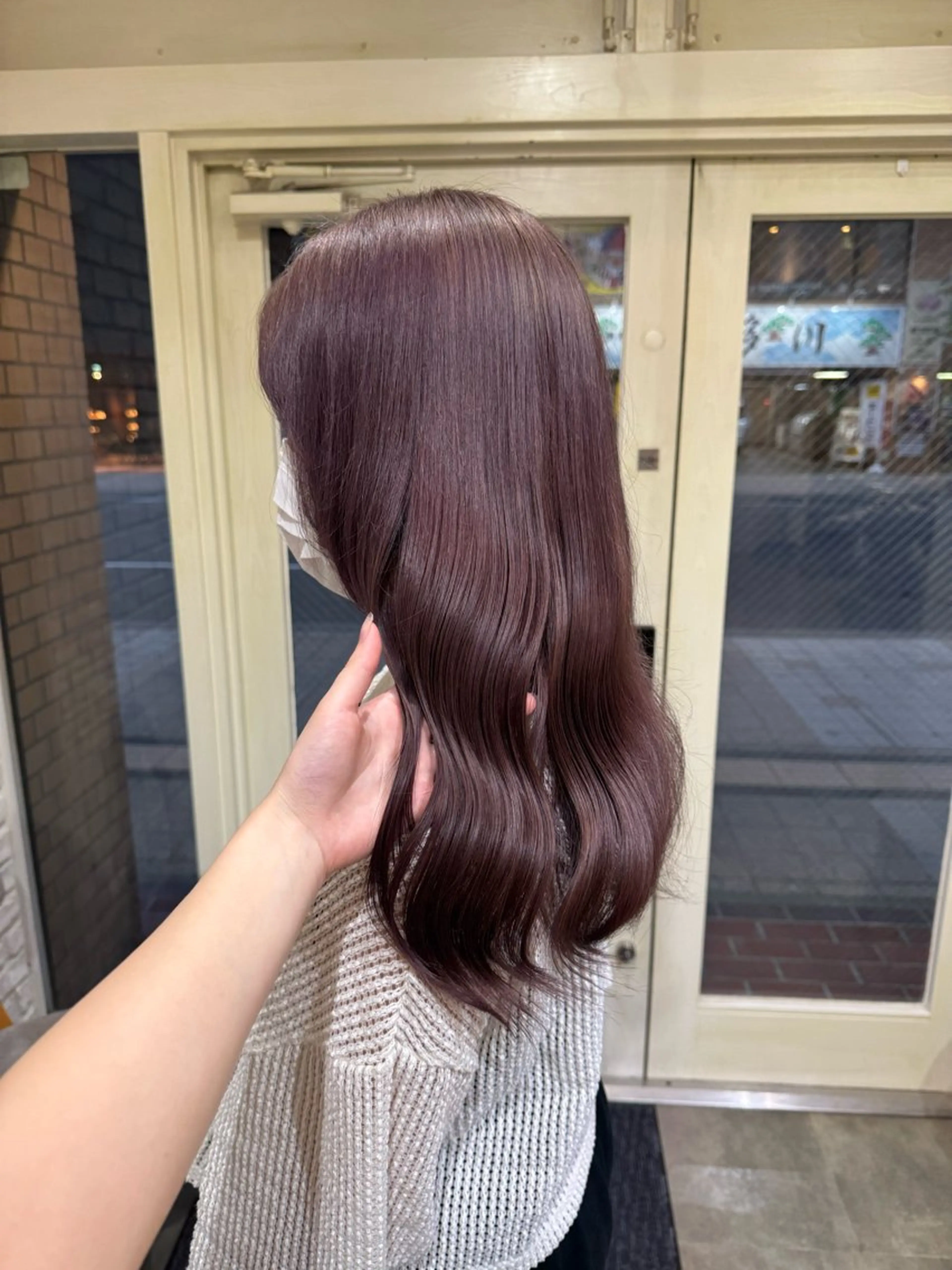 セミロング ヘアカラー トリートメント 阿部  ことみ /パーマモデルのヘアスタイル