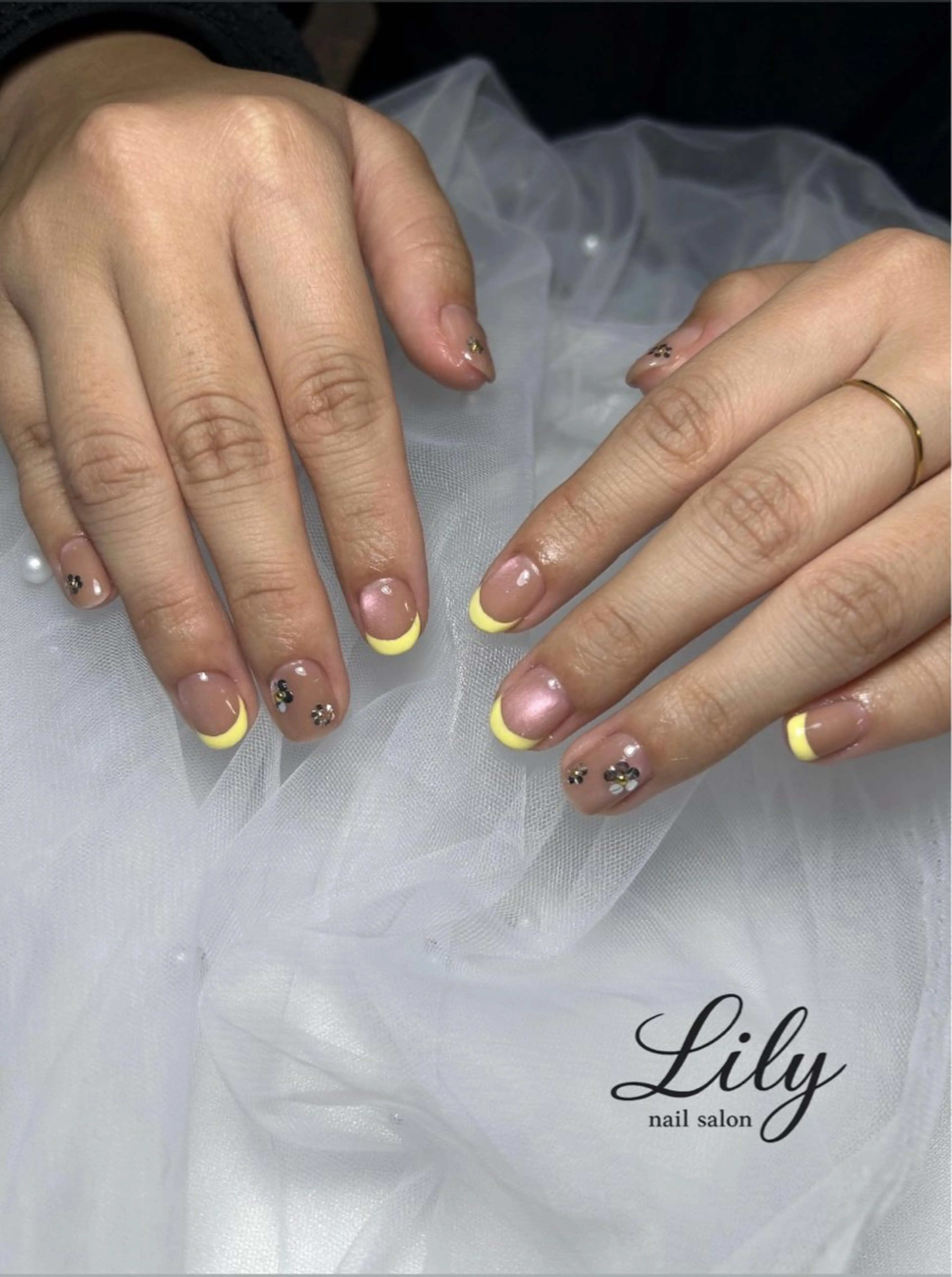 ネイル 春ネイル ハンドネイル nail salon Lily所属・藤田 璃々のネイルデザイン