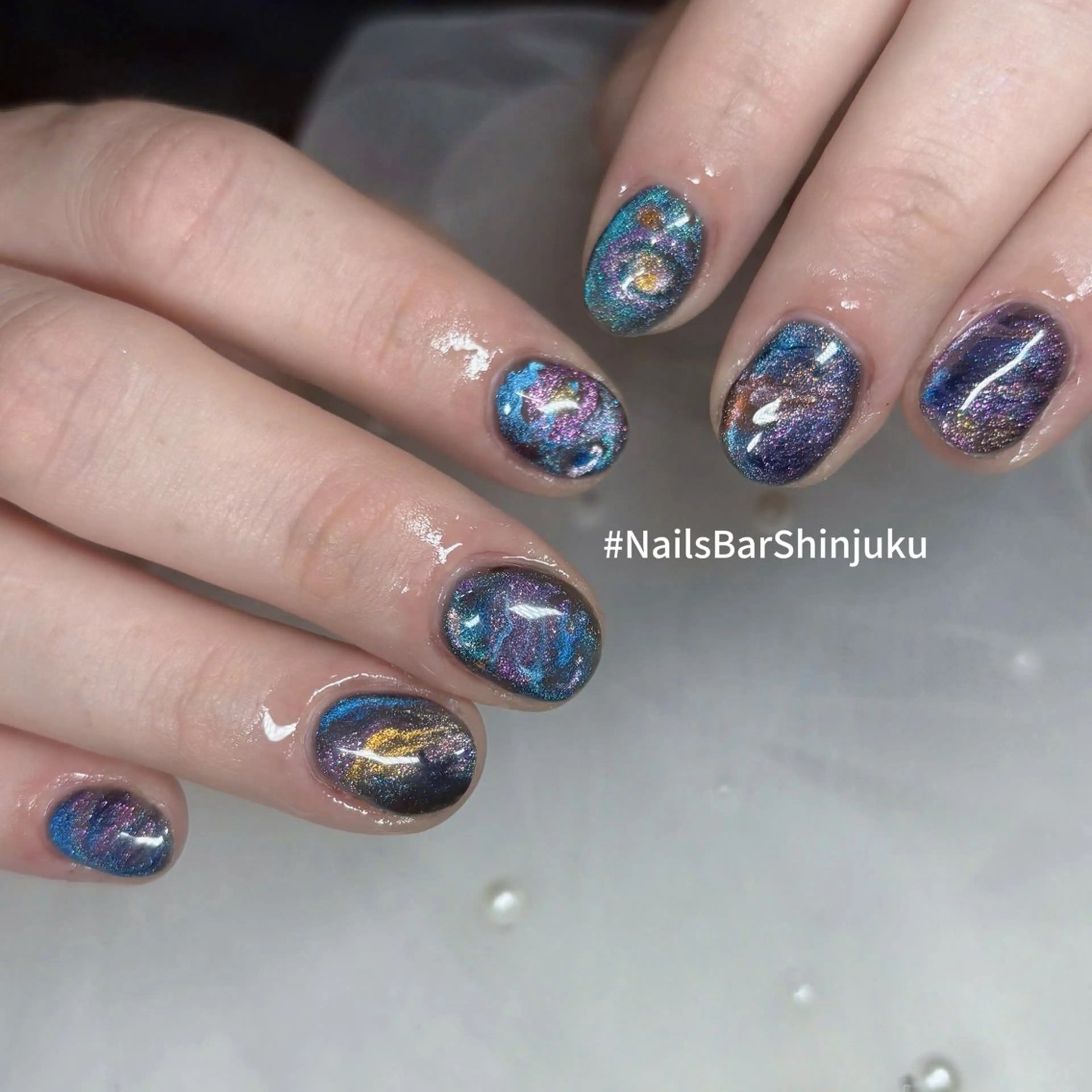 ネイル 長さ出し フレンチネイル ジェルネイル 韓国ネイル ロングネイル NAILS BAR SHINJUKUのネイルデザイン