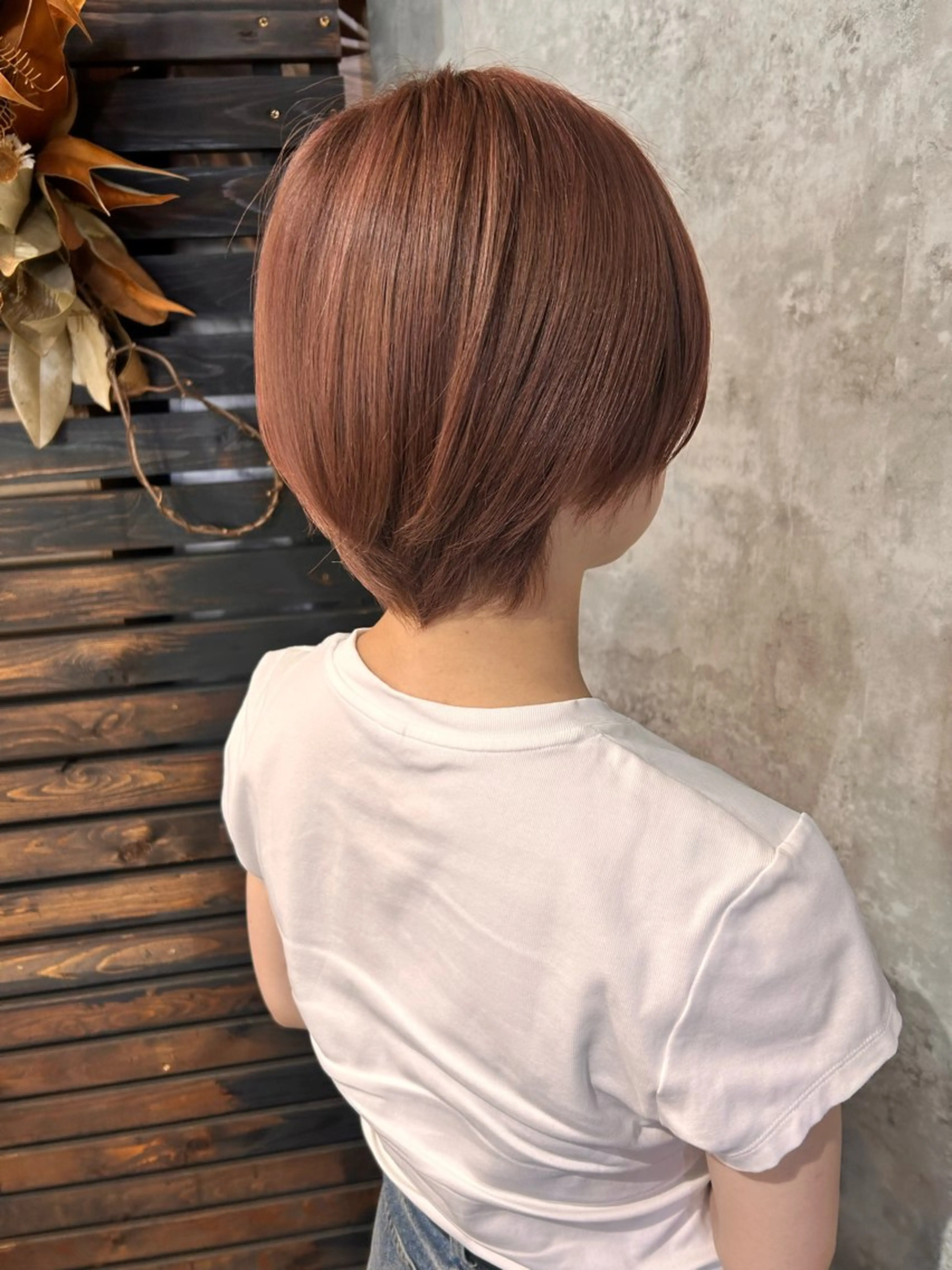 ショート カラー ベージュカラー ブリーチ ピンクカラー ピンクベージュ 髪質改善 【モデル募集中】 nojiのヘアスタイル