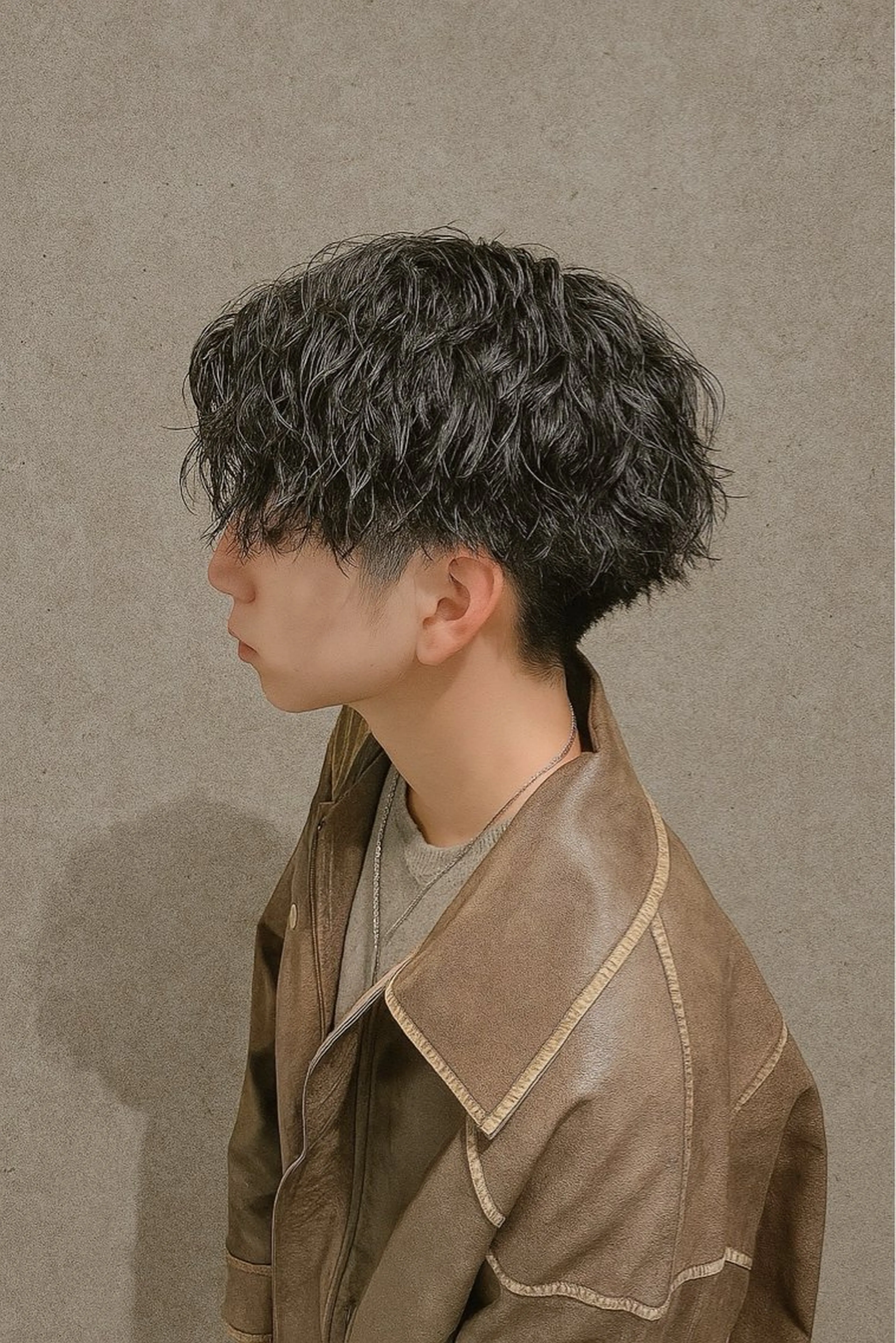 メンズ カット パーマ 朝野 錬のヘアスタイル