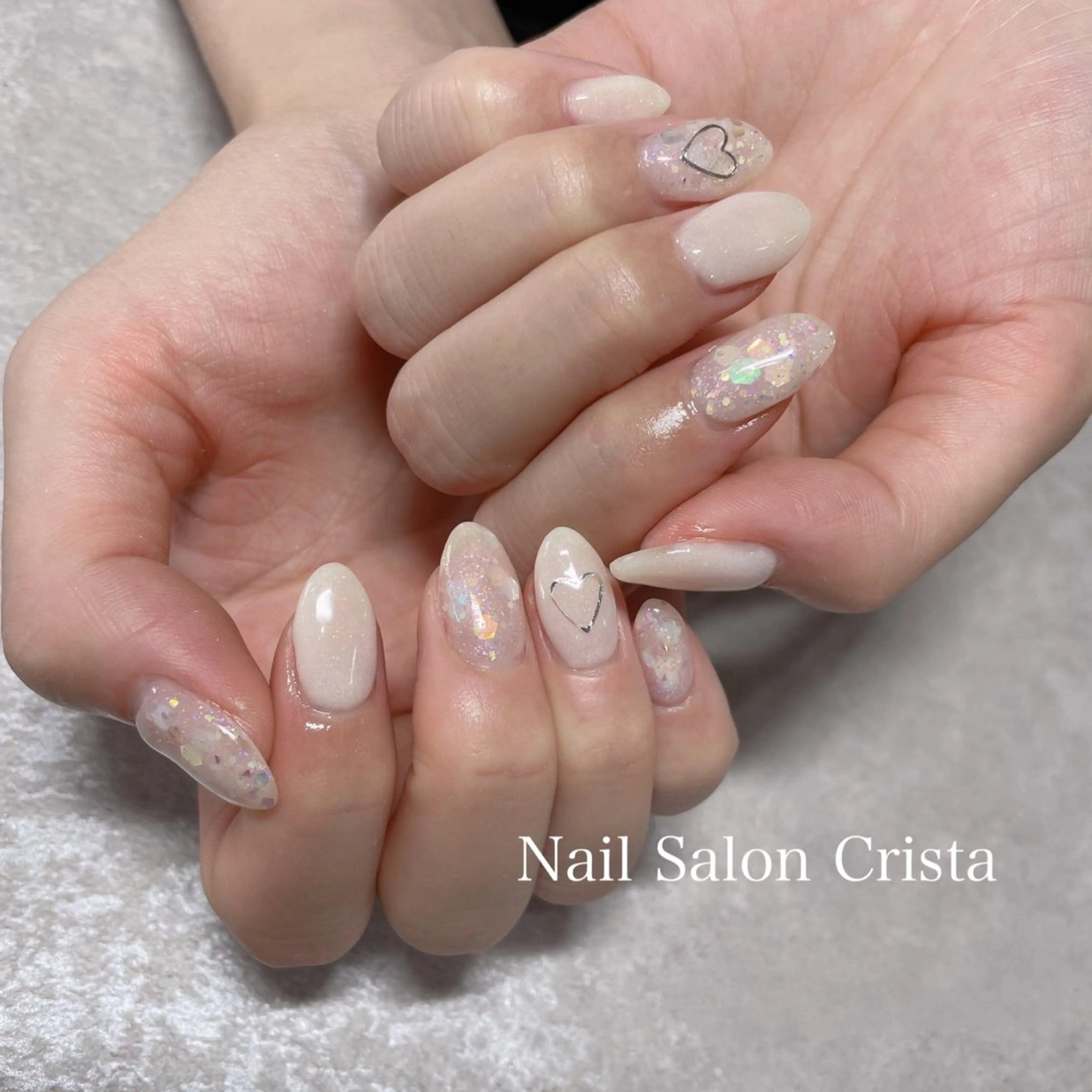 ネイル ジェルネイル パラジェル CRISTA MOMOのネイルデザイン