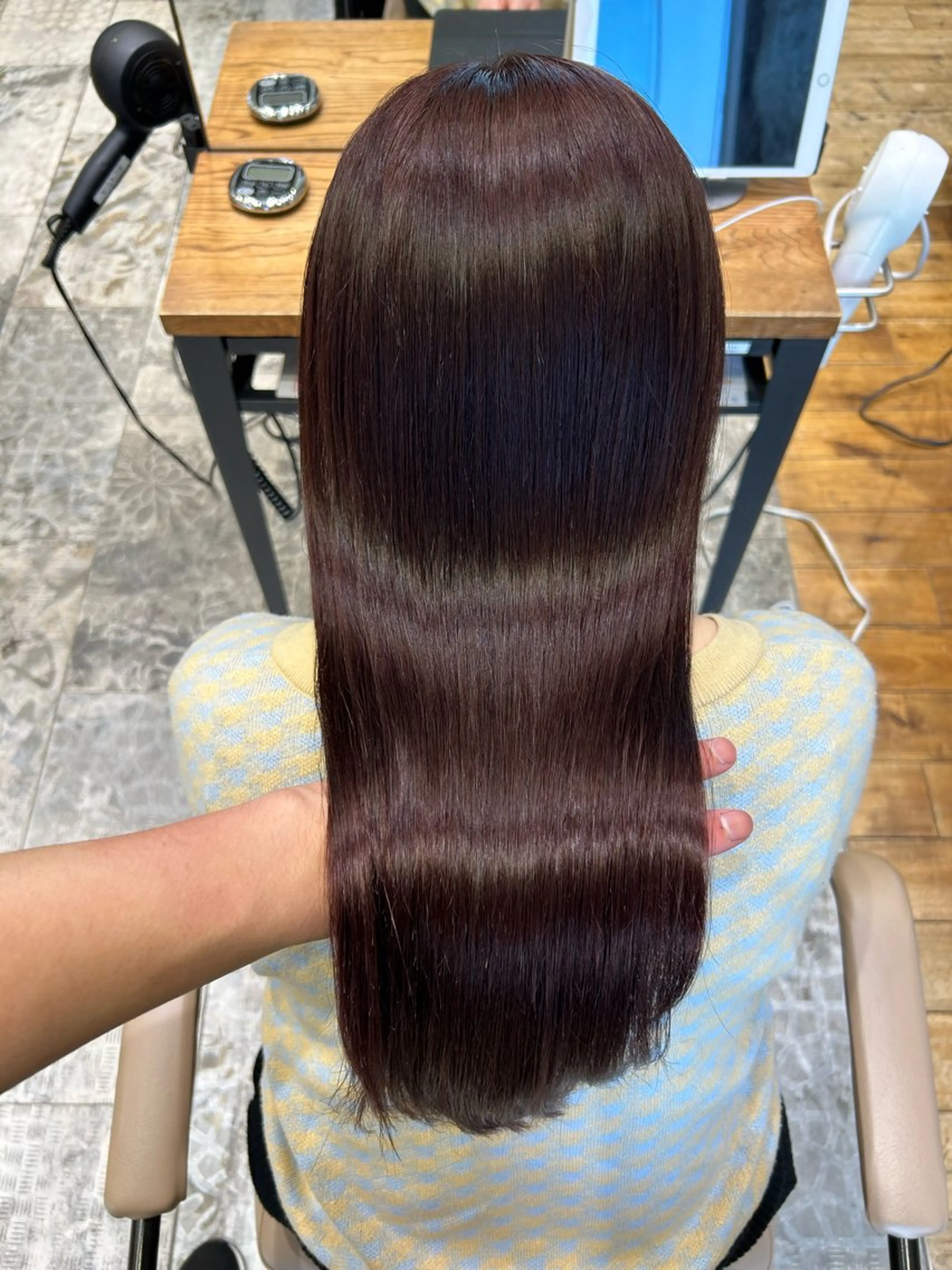 ロング カラー パーマ ブリーチ ケアブリーチ ダブルカラー イヤリングカラー ハイライトカラー カット ヘアカラー 縮毛矯正 トリートメント 新宿✨顔周りカット 韓国ヘア/坂本亜裟海のヘアスタイル