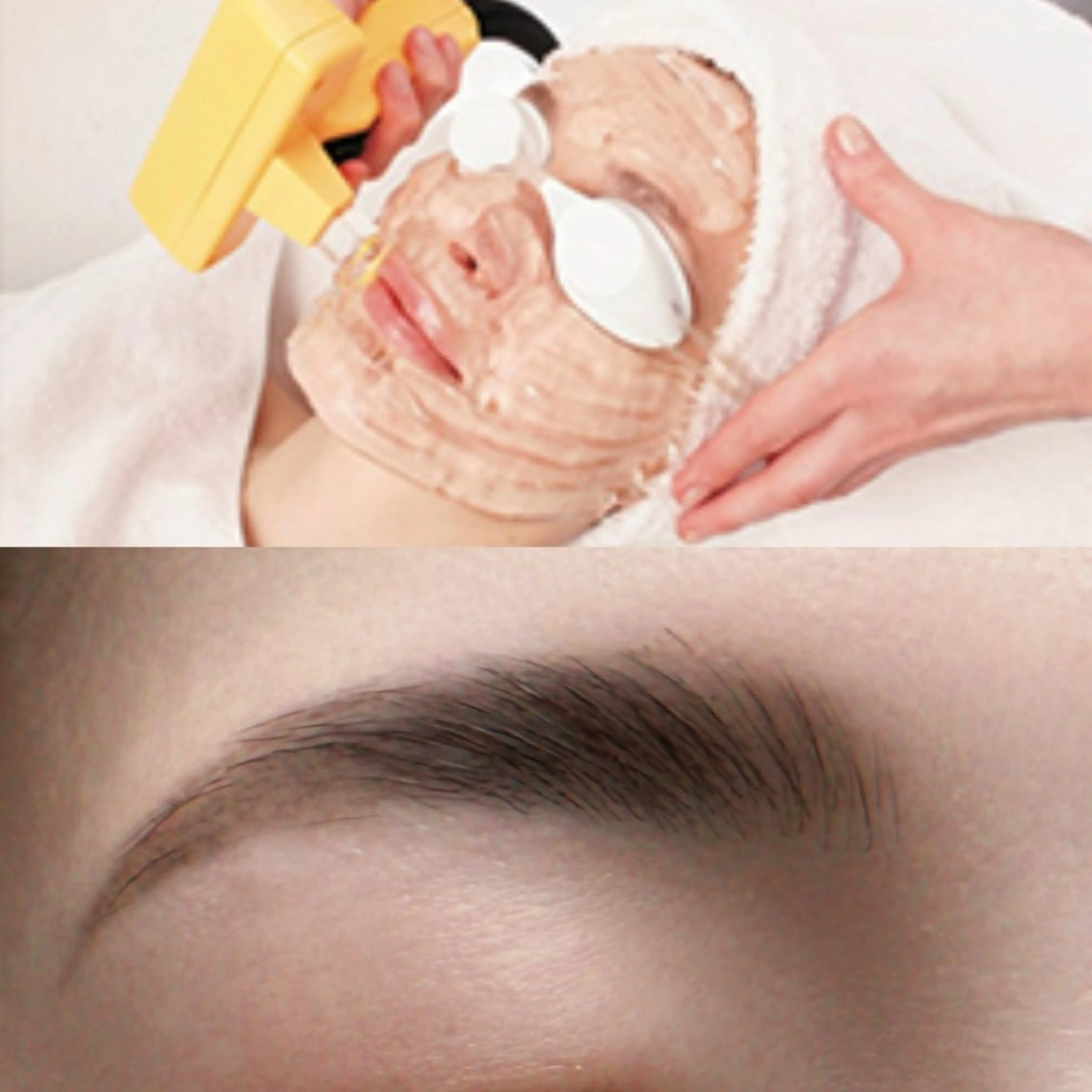 冬のご褒美ケア❄️光フェイシャル＋黄金比アイブロウWAX 期間限定セットメニュー🩵の写真