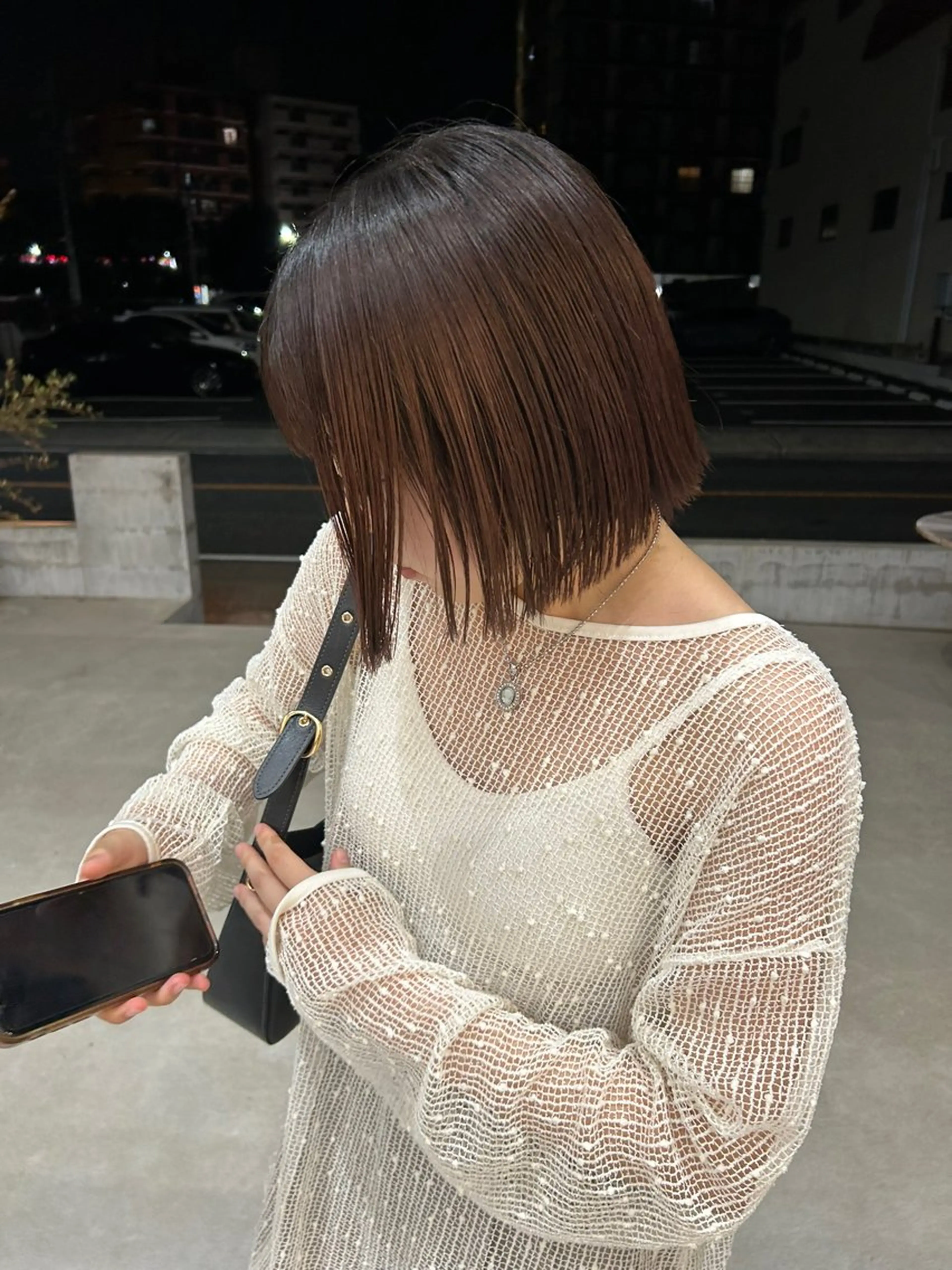 ミディアム ボブ 纐纈 大和のヘアスタイル