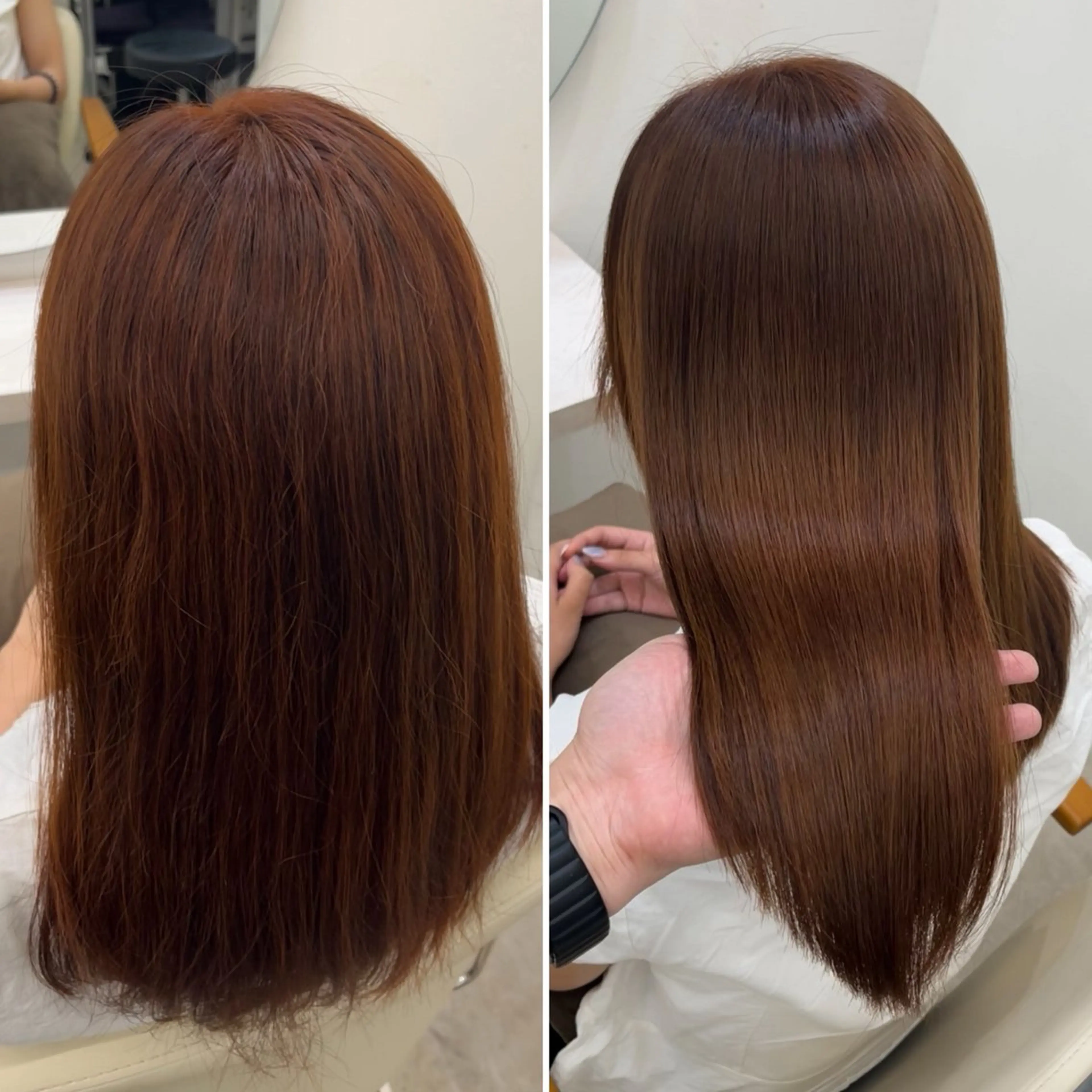 ミディアム 髪質改善/縮毛矯正 梅田茶屋町/西尾祐作のヘアスタイル