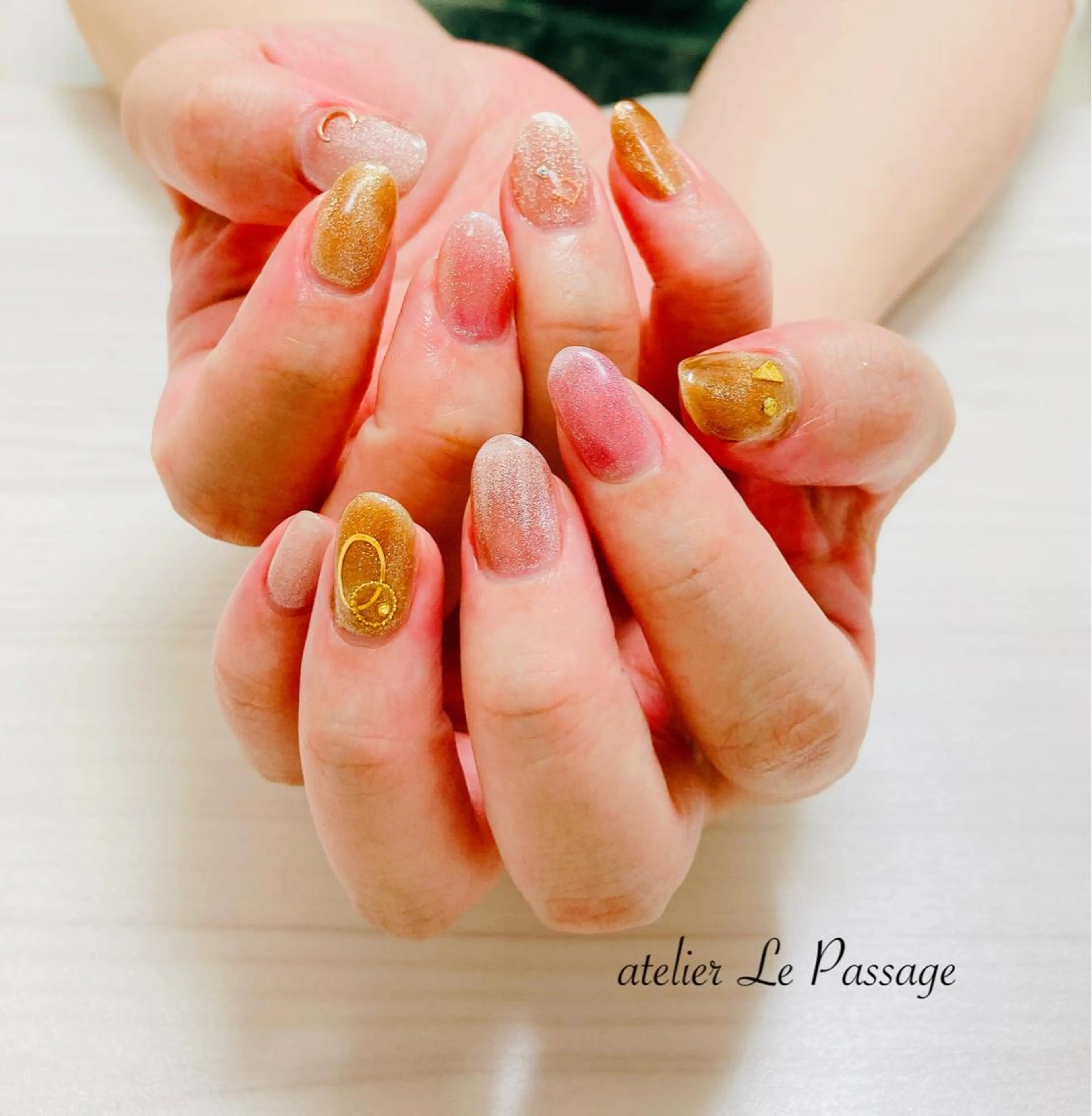 ネイル ジェルネイル キラキラネイル ニュアンスネイル オフィスネイル パラジェル h nakatsukaのネイルデザイン