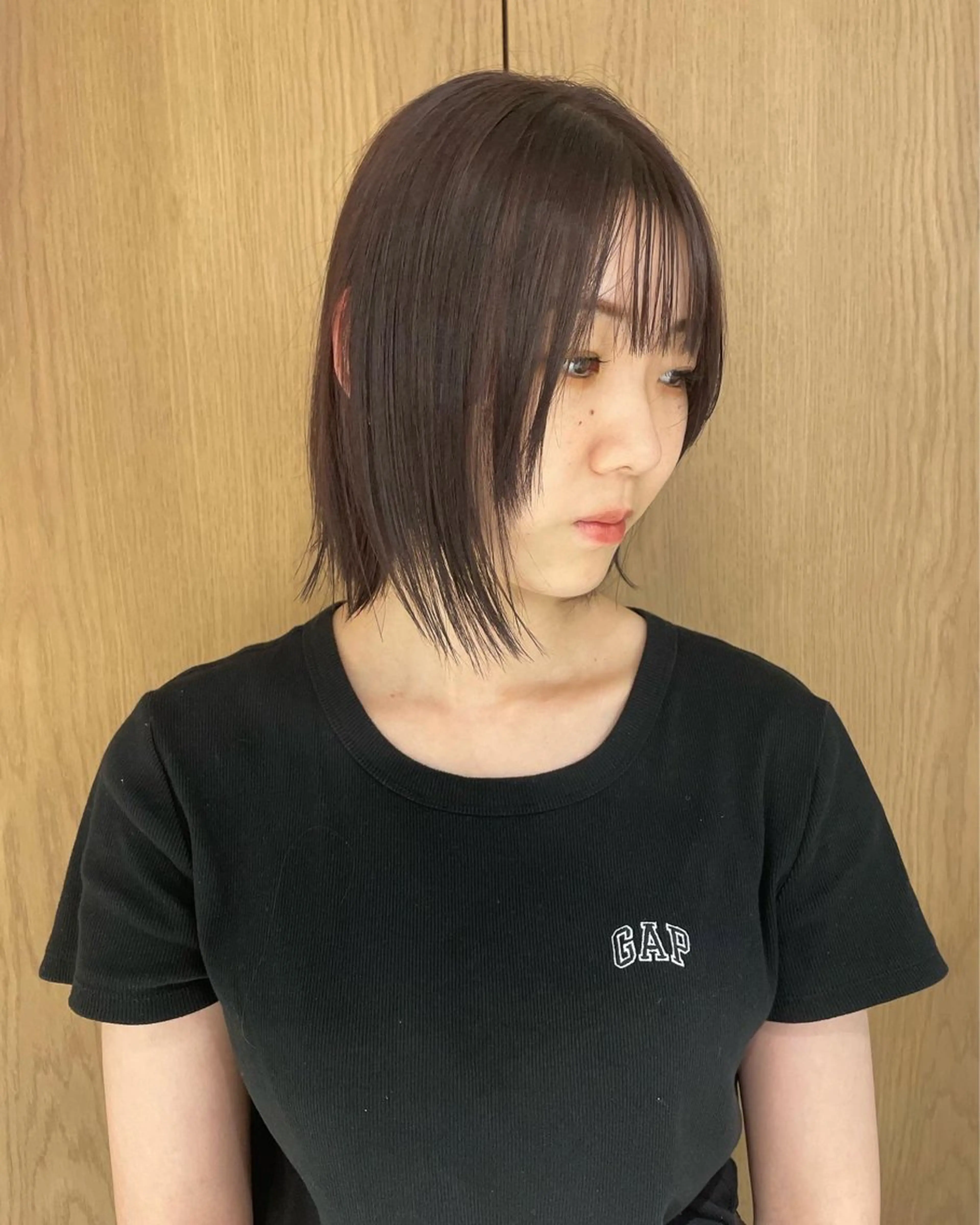 ショート カラー ヘアカラー トリートメント mei｜顔まわり ×透明感カラーのヘアスタイル