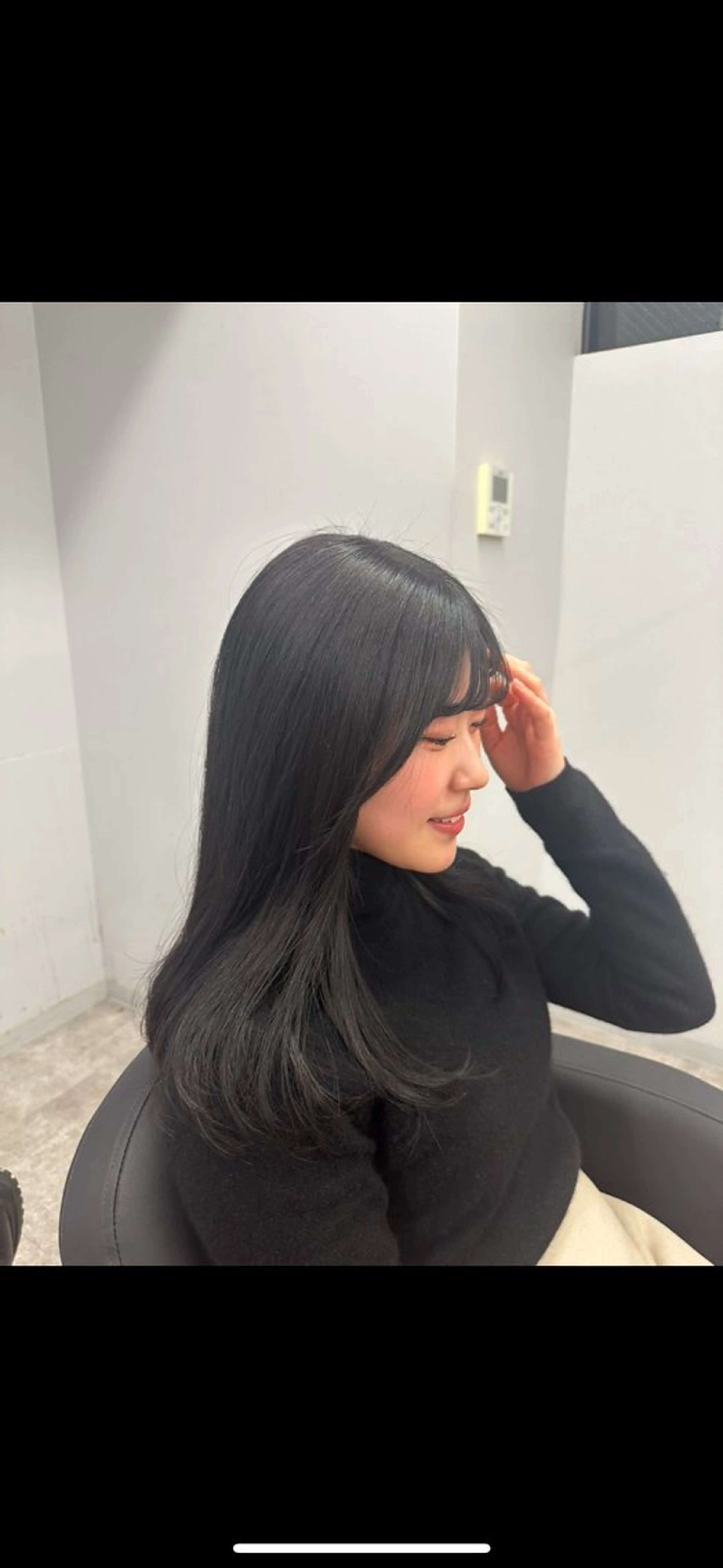 ロング カラー カット 縮毛矯正 縮毛矯正/艶カラー /髪質改善/なんばのヘアスタイル