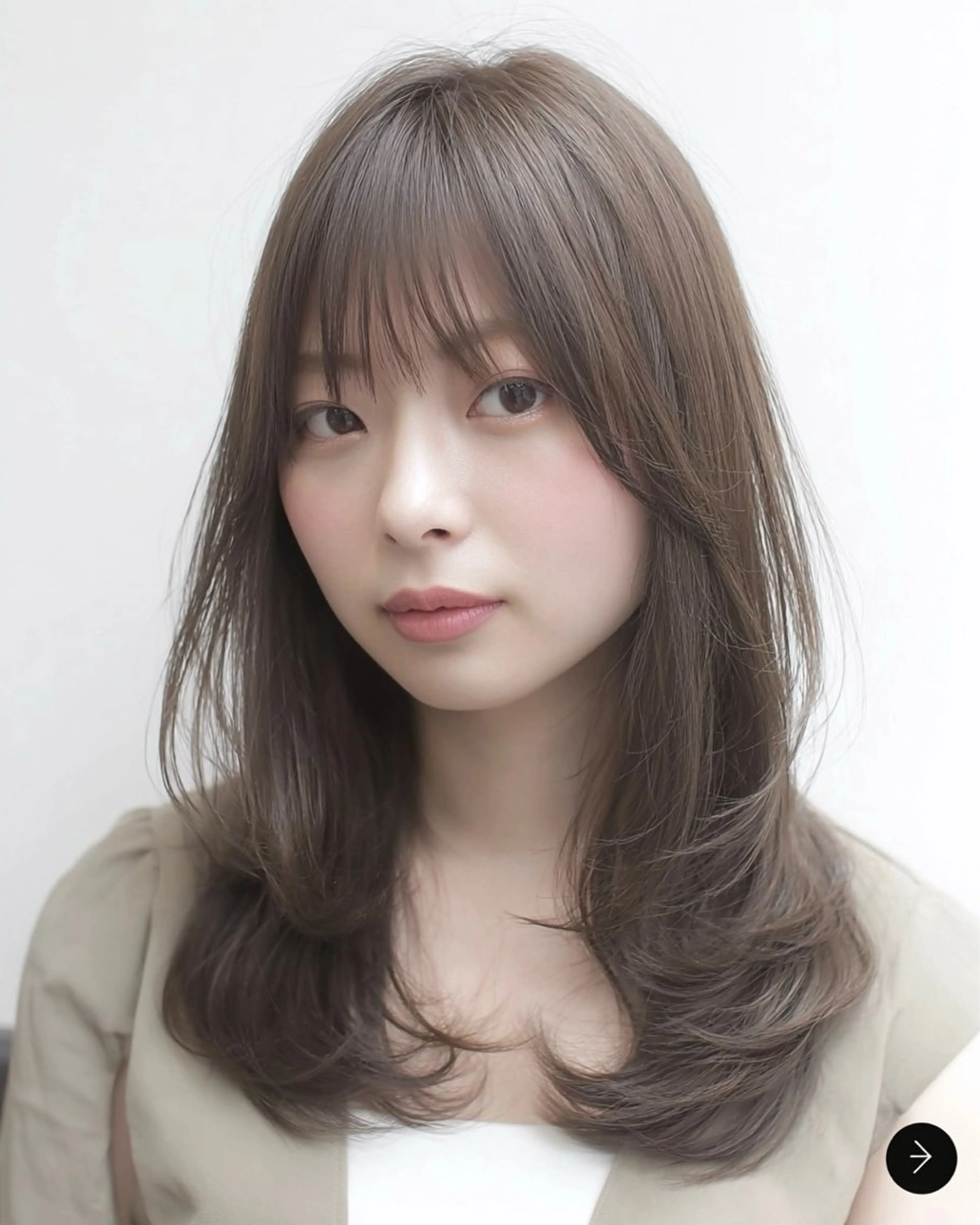 ミディアム カラー カット ヘアカラー トリートメント ヘッドスパ ヘアセット 赤み消しカラー/縮毛 /顔まわり/ジョウのヘアスタイル