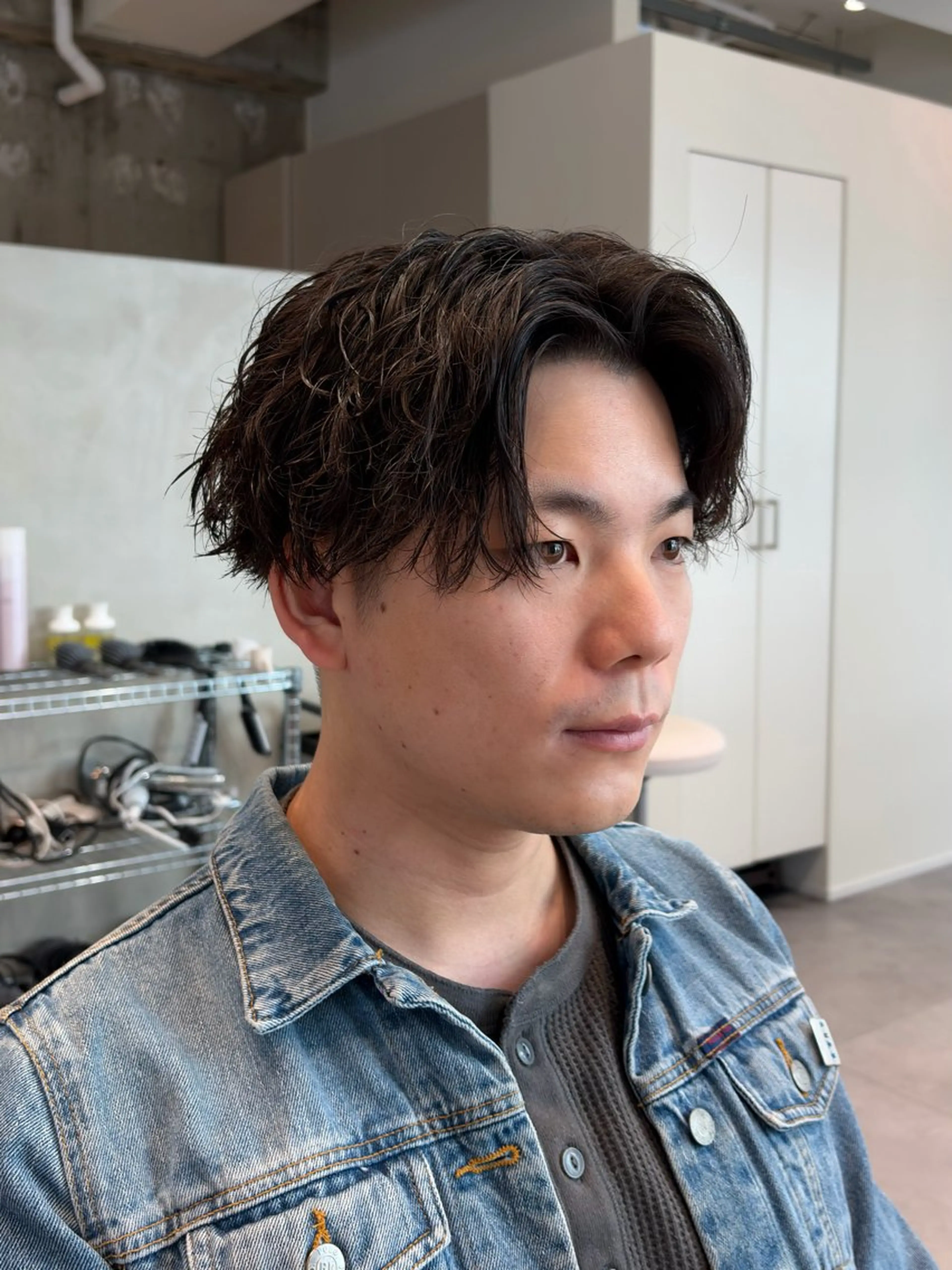 ショート パーマ メンズ カット パーマ FIX hair所属・FIX店長/名駅/ 国際センター/パーマのヘアスタイル