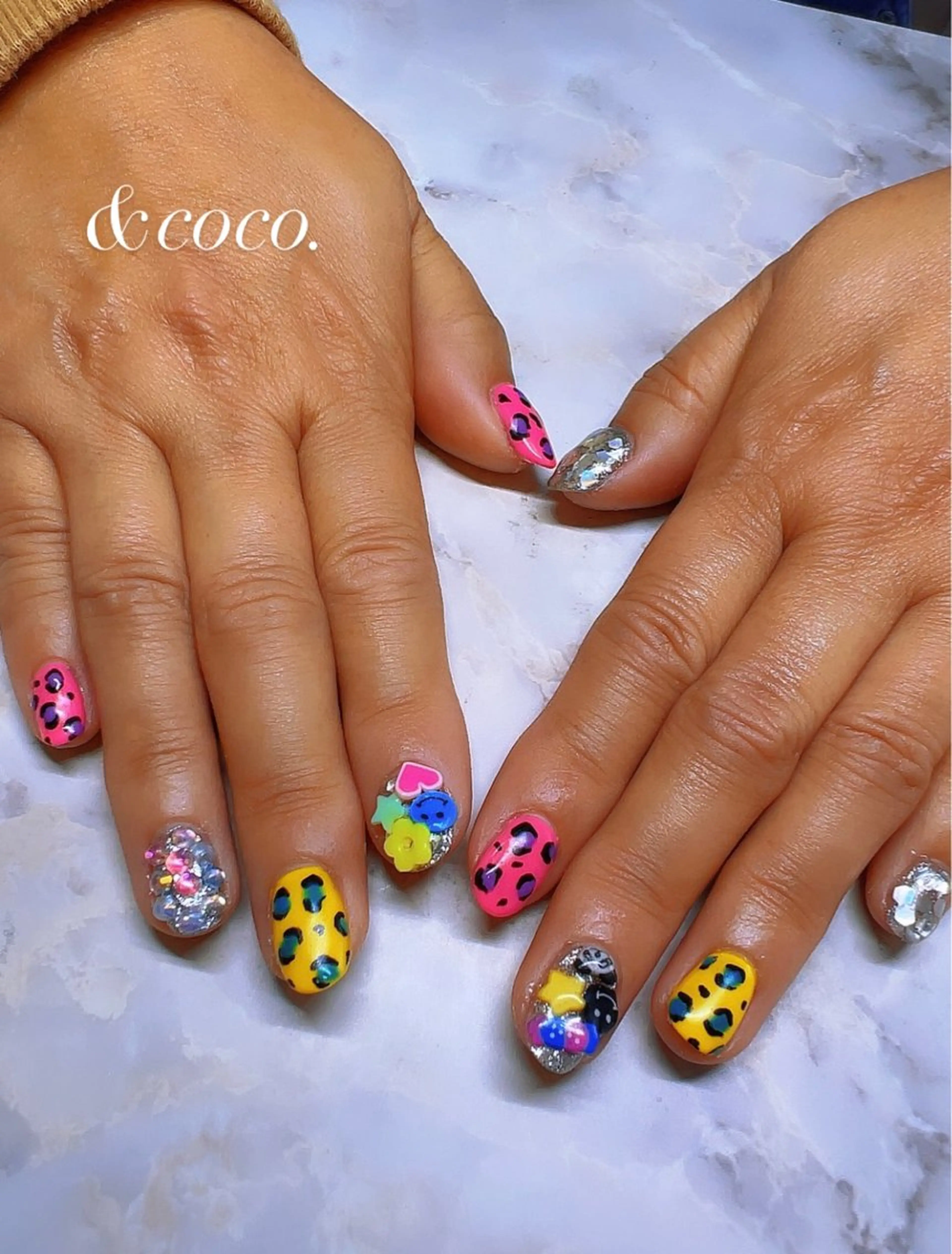 ネイル アニマル柄 ＆ coco.のネイルデザイン