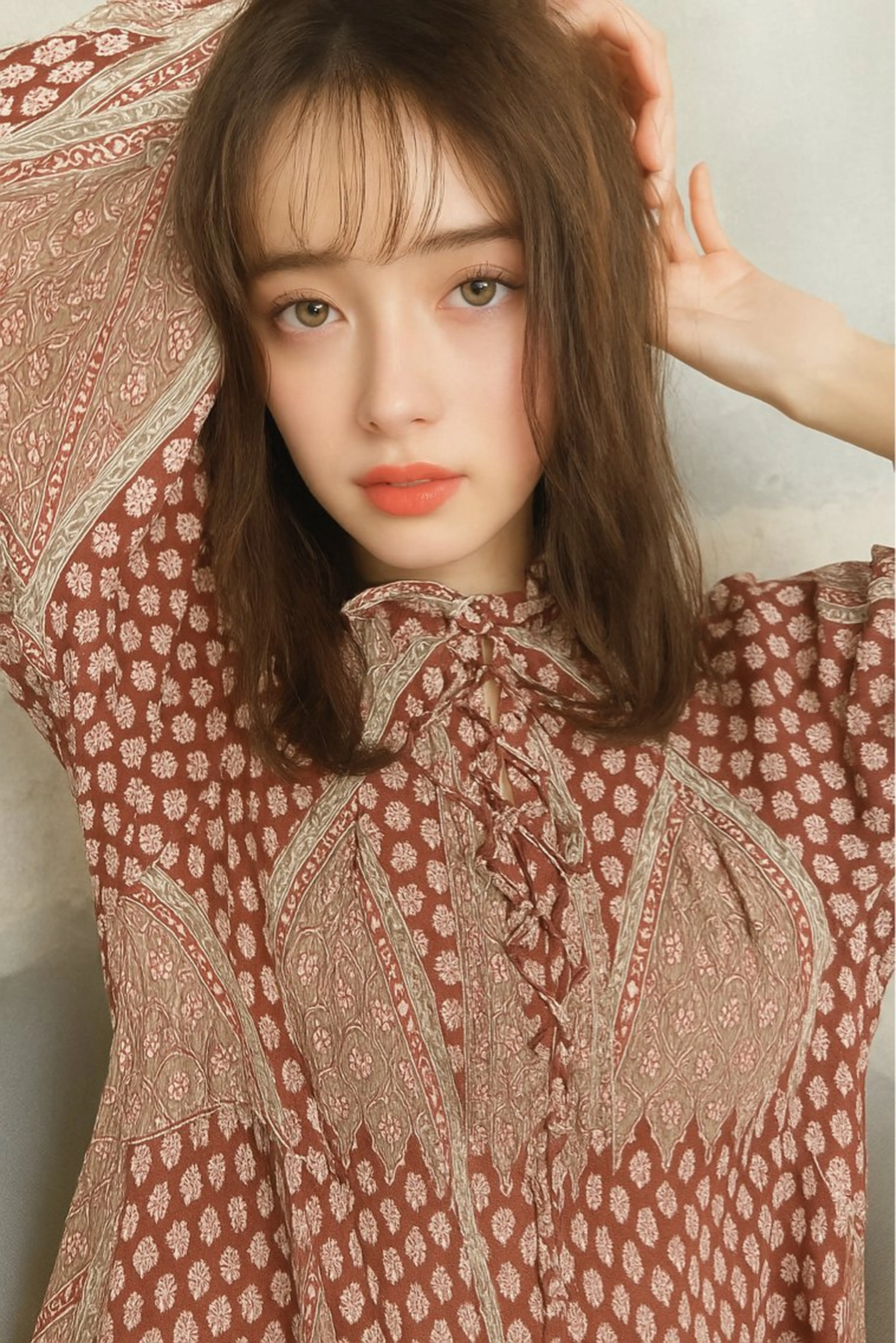 セミロング カット ヘアカラー トリートメント Gain池下 レディースのヘアスタイル