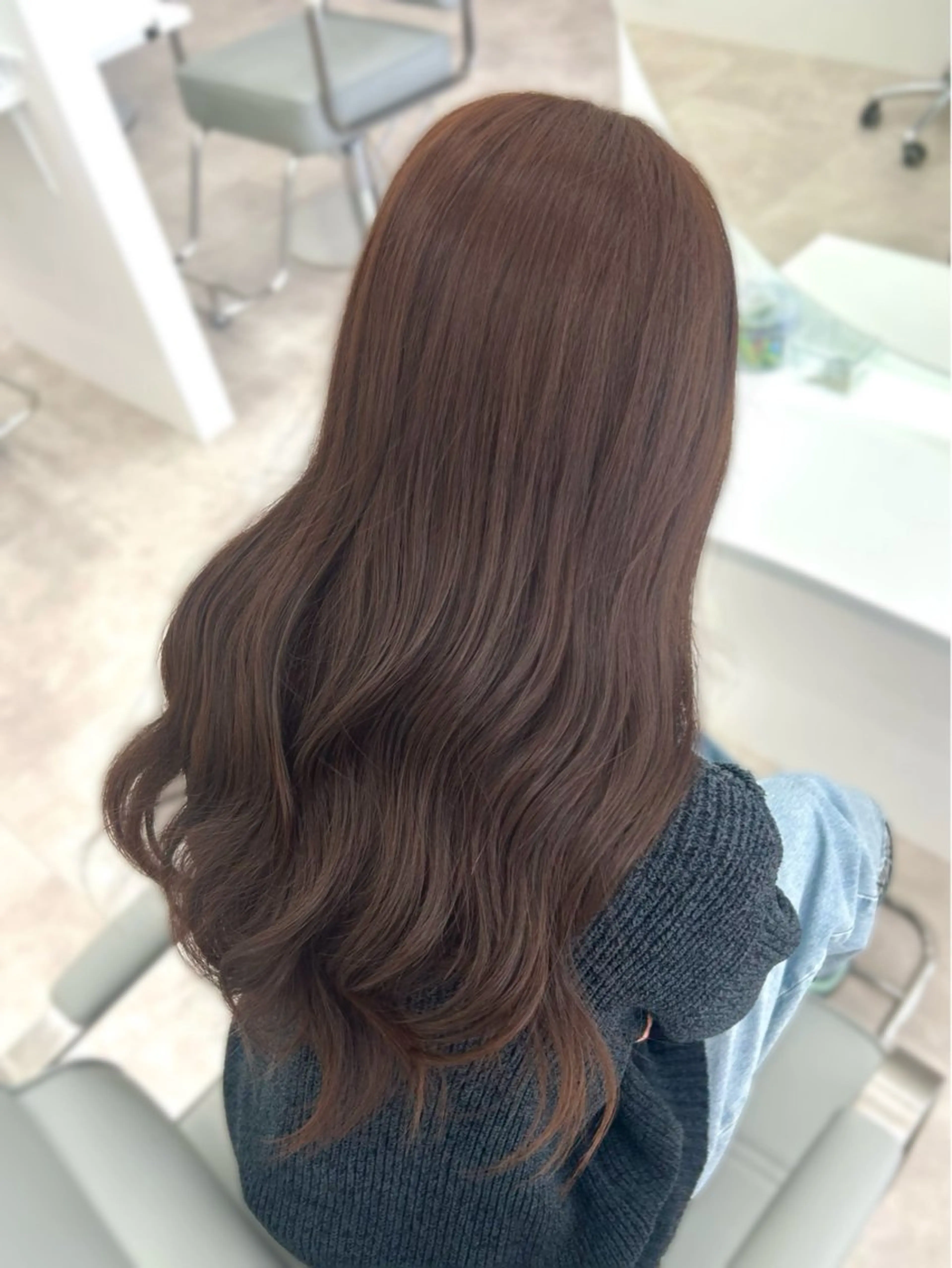 ロング カラー 武田 唯来のヘアスタイル