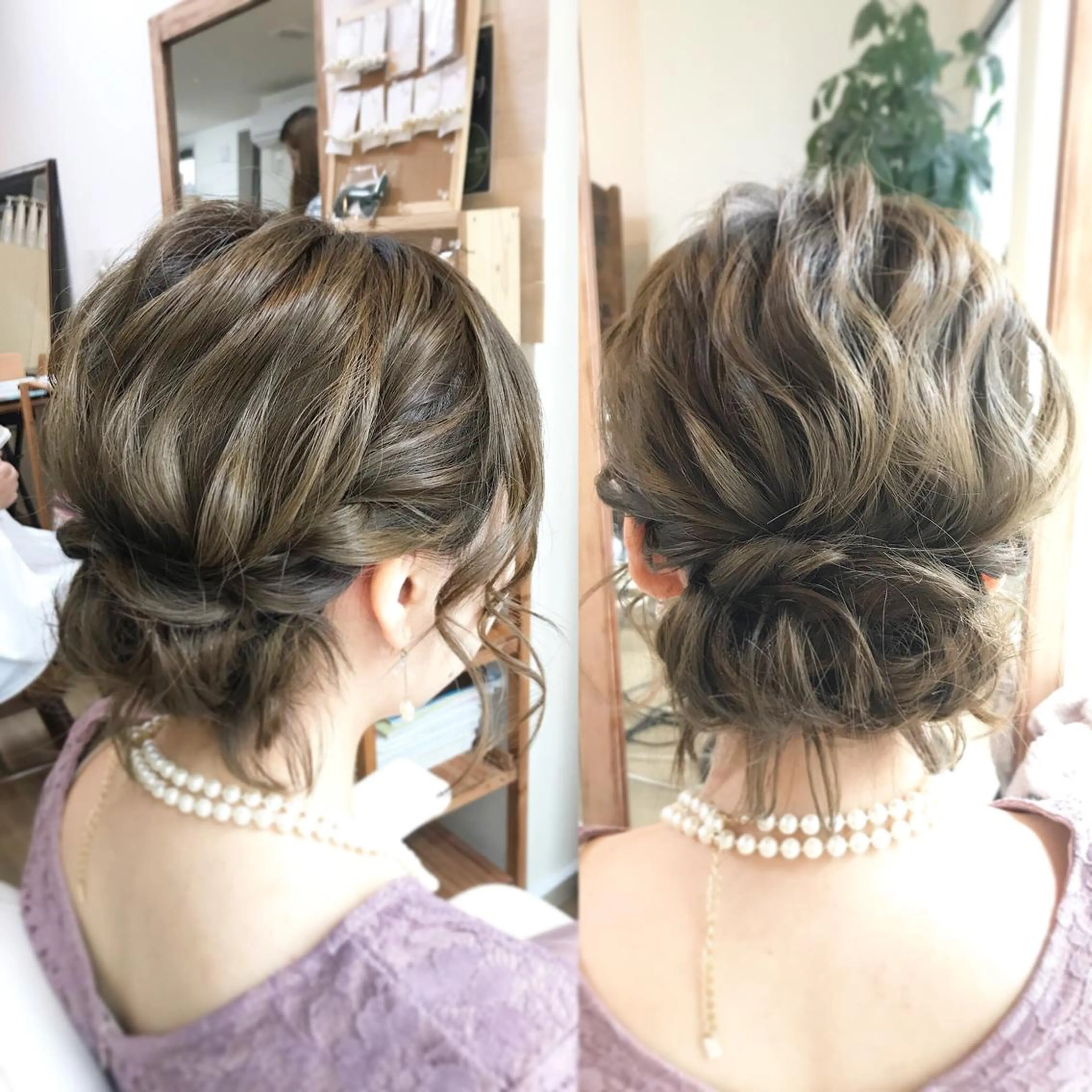 ミディアム ヘアアレンジ キッズ ヘアセット 早朝✨ヘアセット 着付け/清水玲歌のヘアスタイル