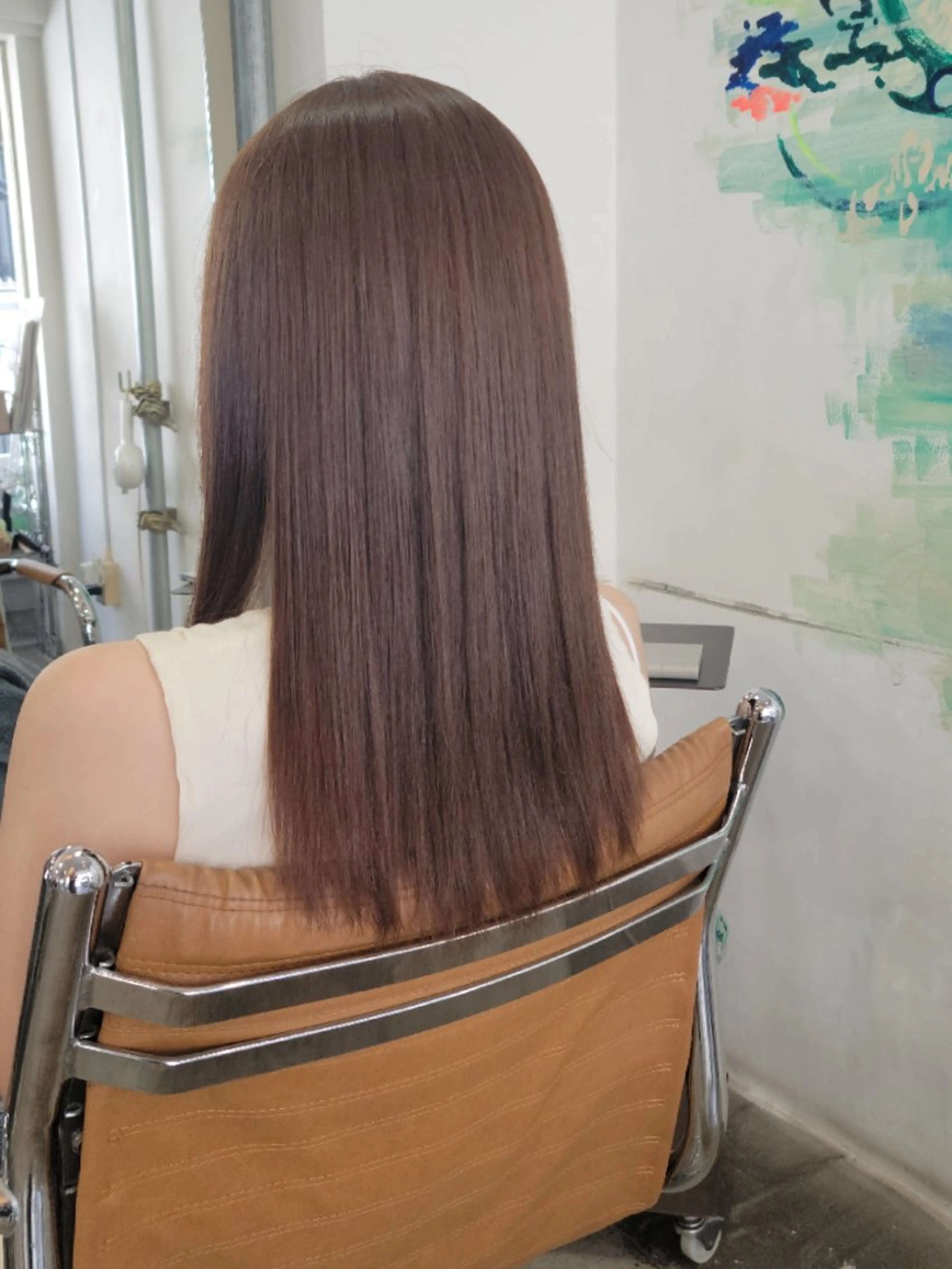 セミロング カラー ブリーチ 透明感カラー ブリーチなしカラー coii コイ【原宿/表参道】のヘアスタイル