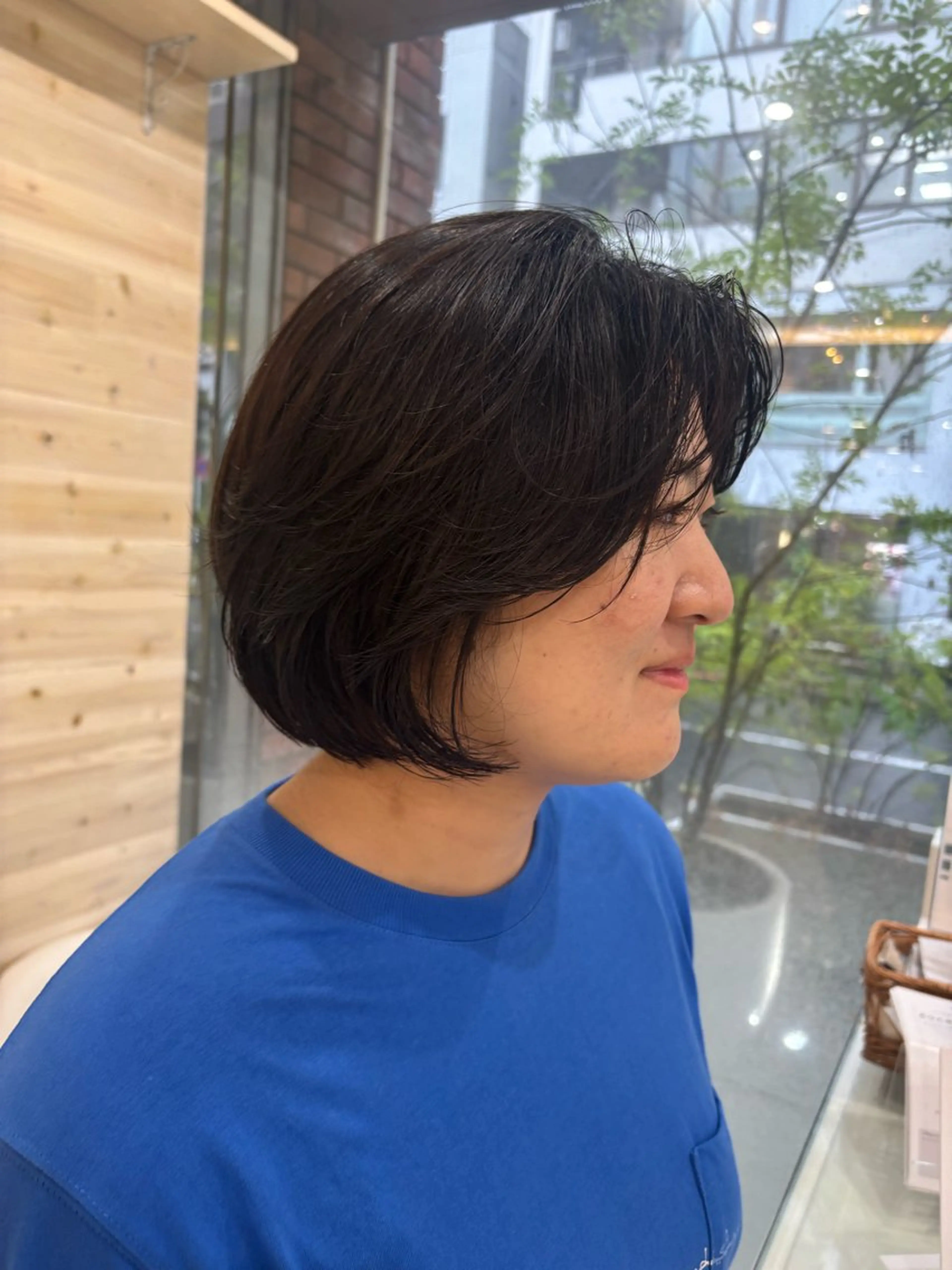 ショート カラー ボブレイヤー ブラウンカラー ダークブラウン ボブ 髪質改善 カット ヘアカラー トリートメント 田野倉NEXT店 美髪ニストのヘアスタイル