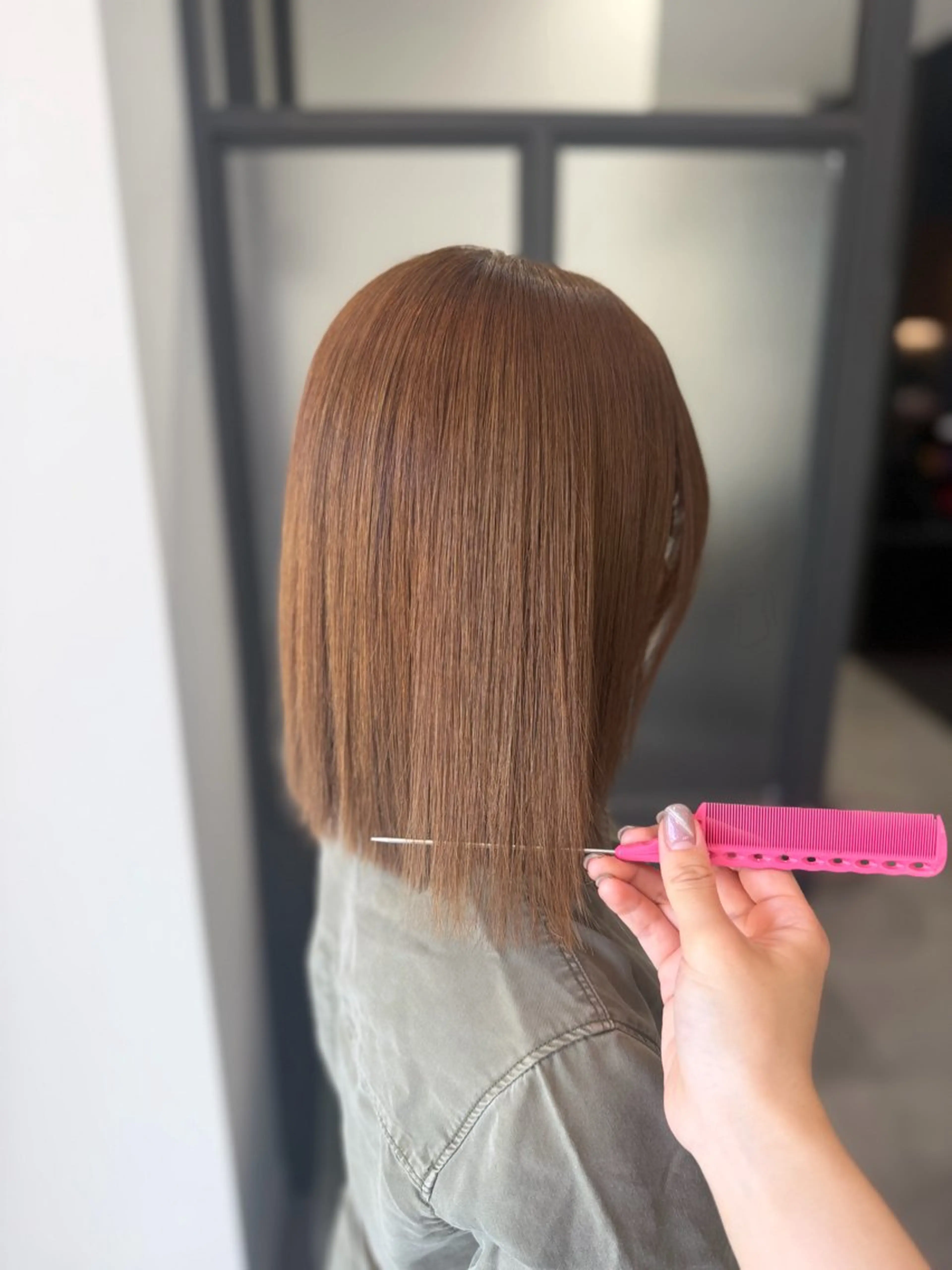 ミディアム 髪質改善 縮毛矯正 トリートメント Dia ‎ アキヨシ ミユのヘアスタイル
