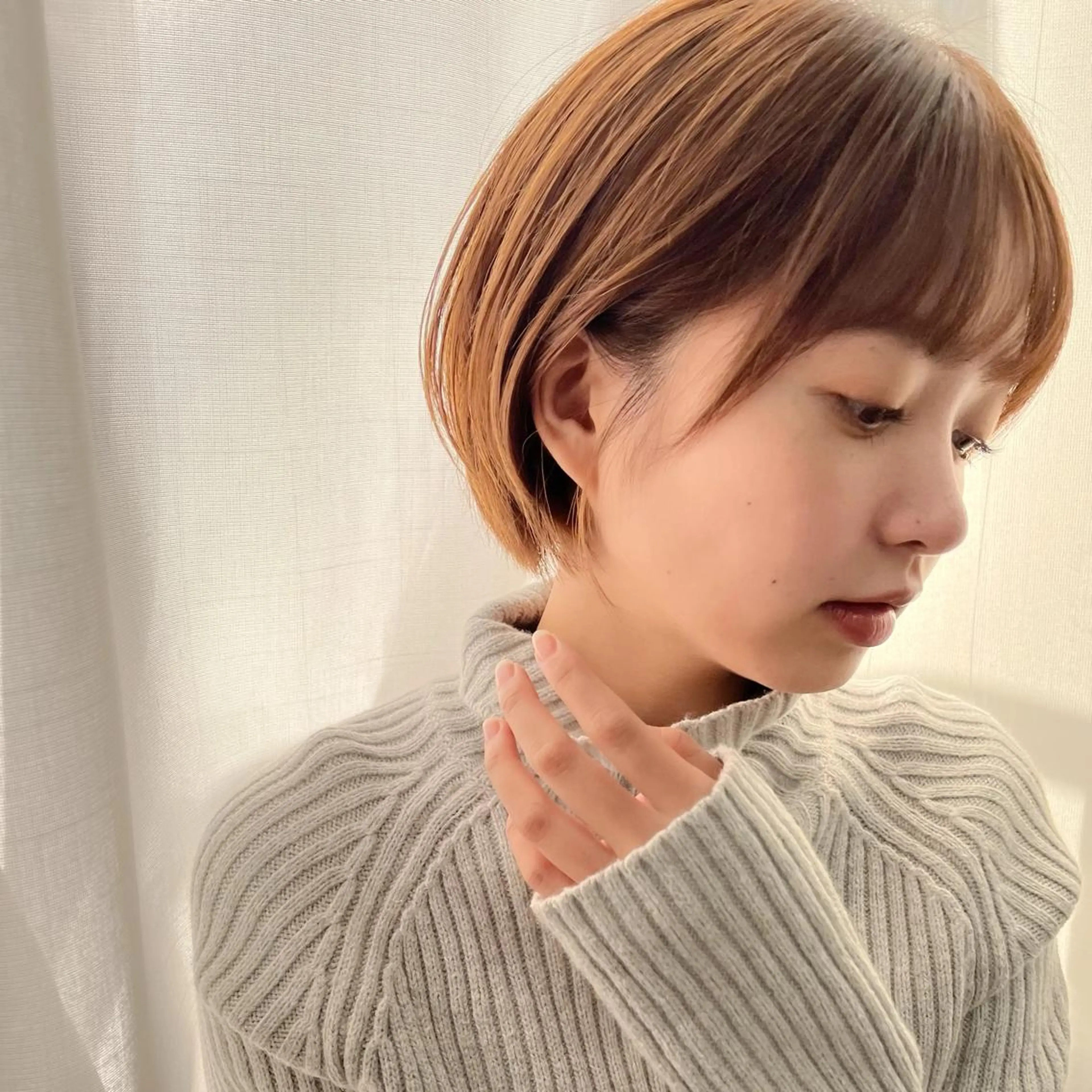 ショート ハイライト ショートヘア 透明感カラー│ レイヤーヘア中居美樹のヘアスタイル
