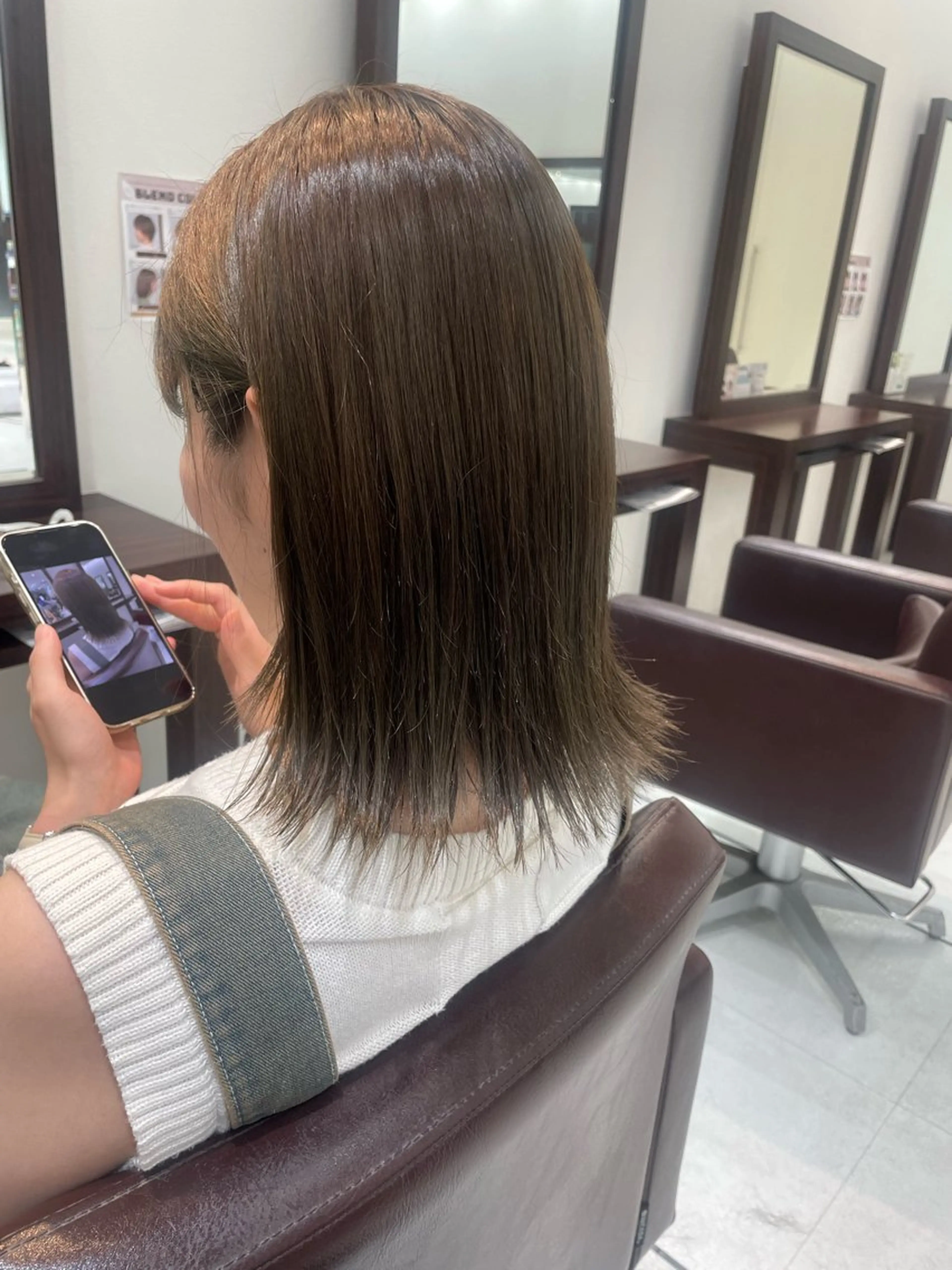 ミディアム カラー カット ヘアカラー トリートメント 【千葉駅南口歩1分】 MAKAのヘアスタイル