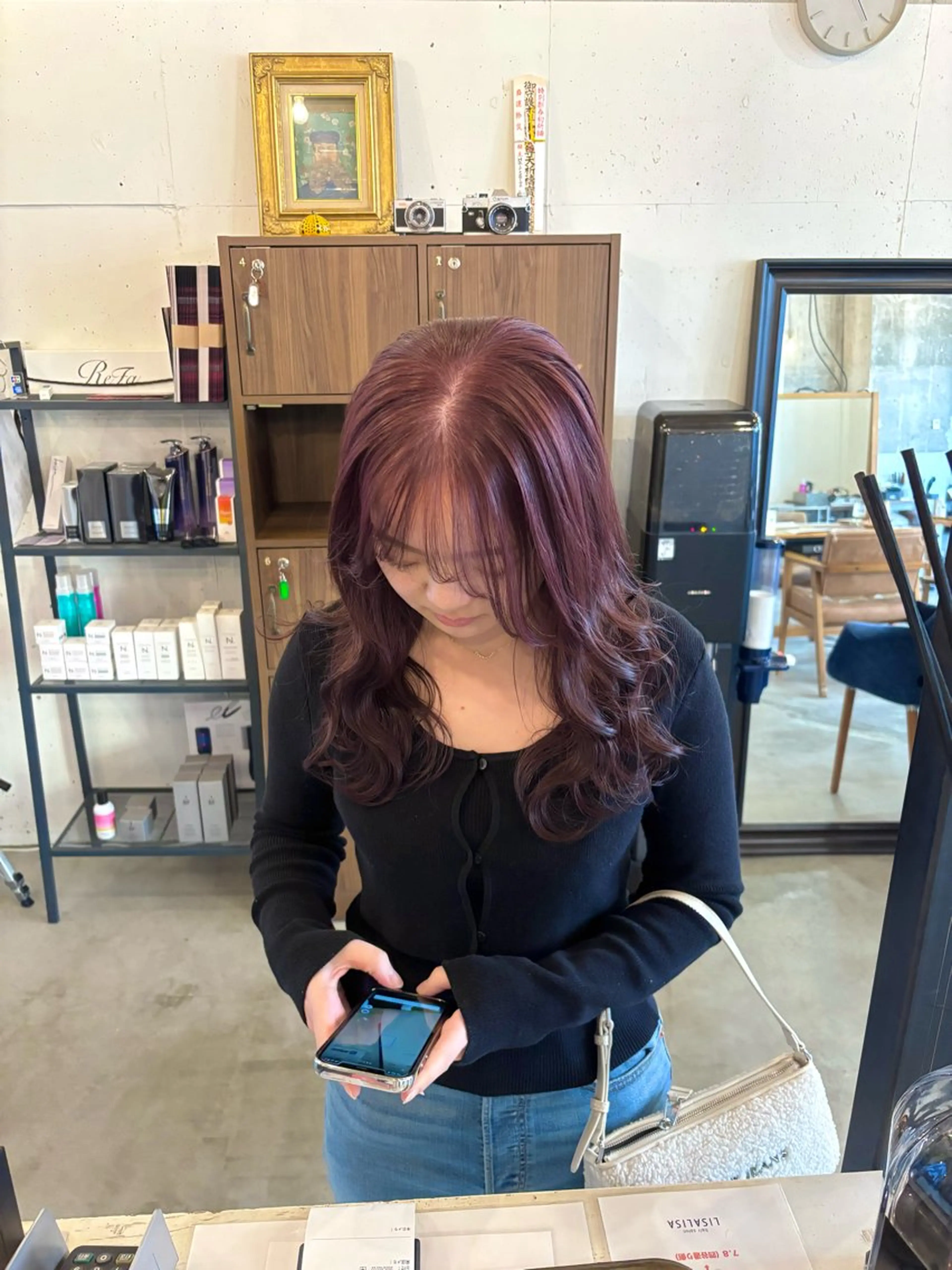 ロング カラー ブリーチ ブリーチなしカラー カット ヘアカラー SABO栄店所属・SABO /透明感カラー/美髪のヘアスタイル