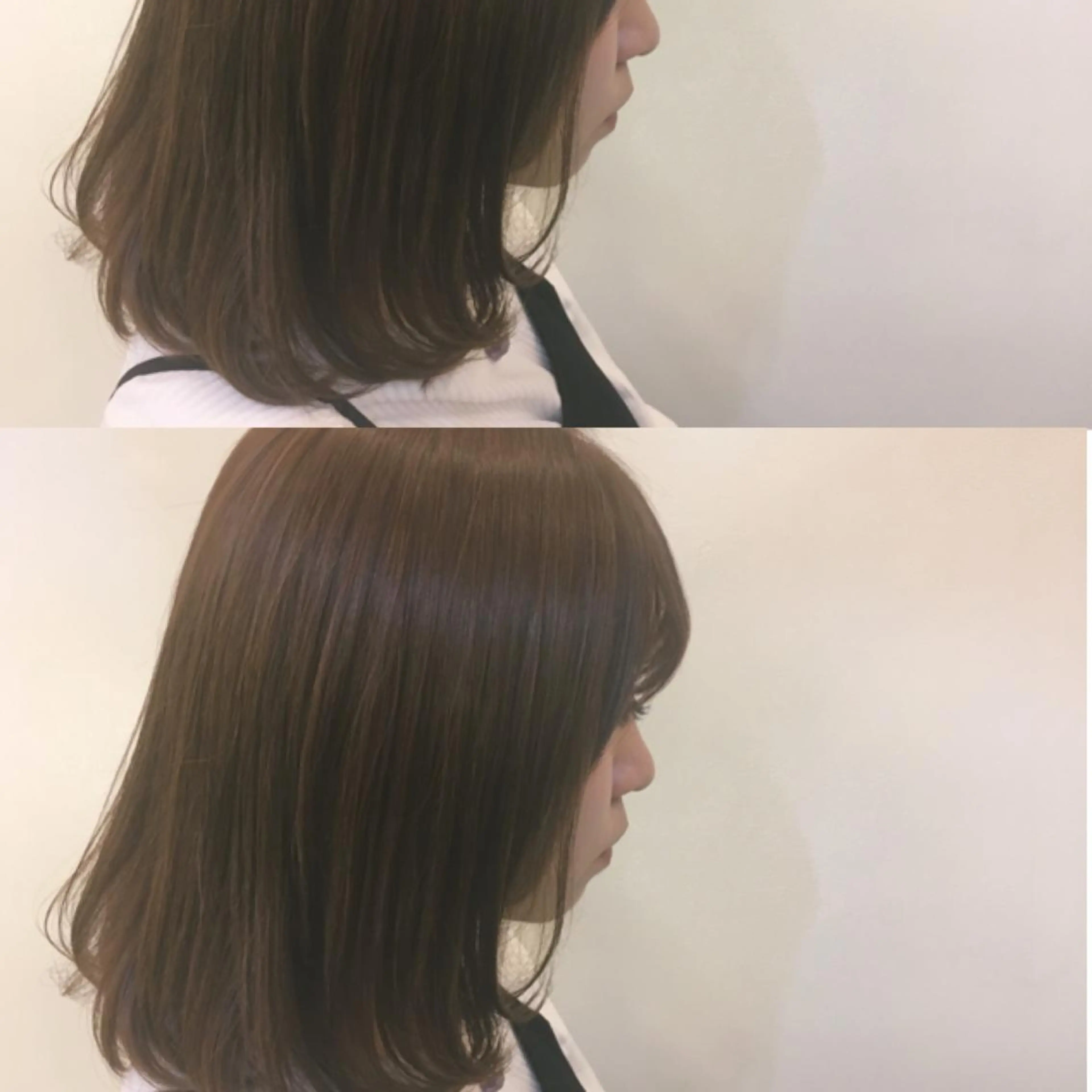 ミディアム カラー RINA🧤 デザインとボブのヘアスタイル