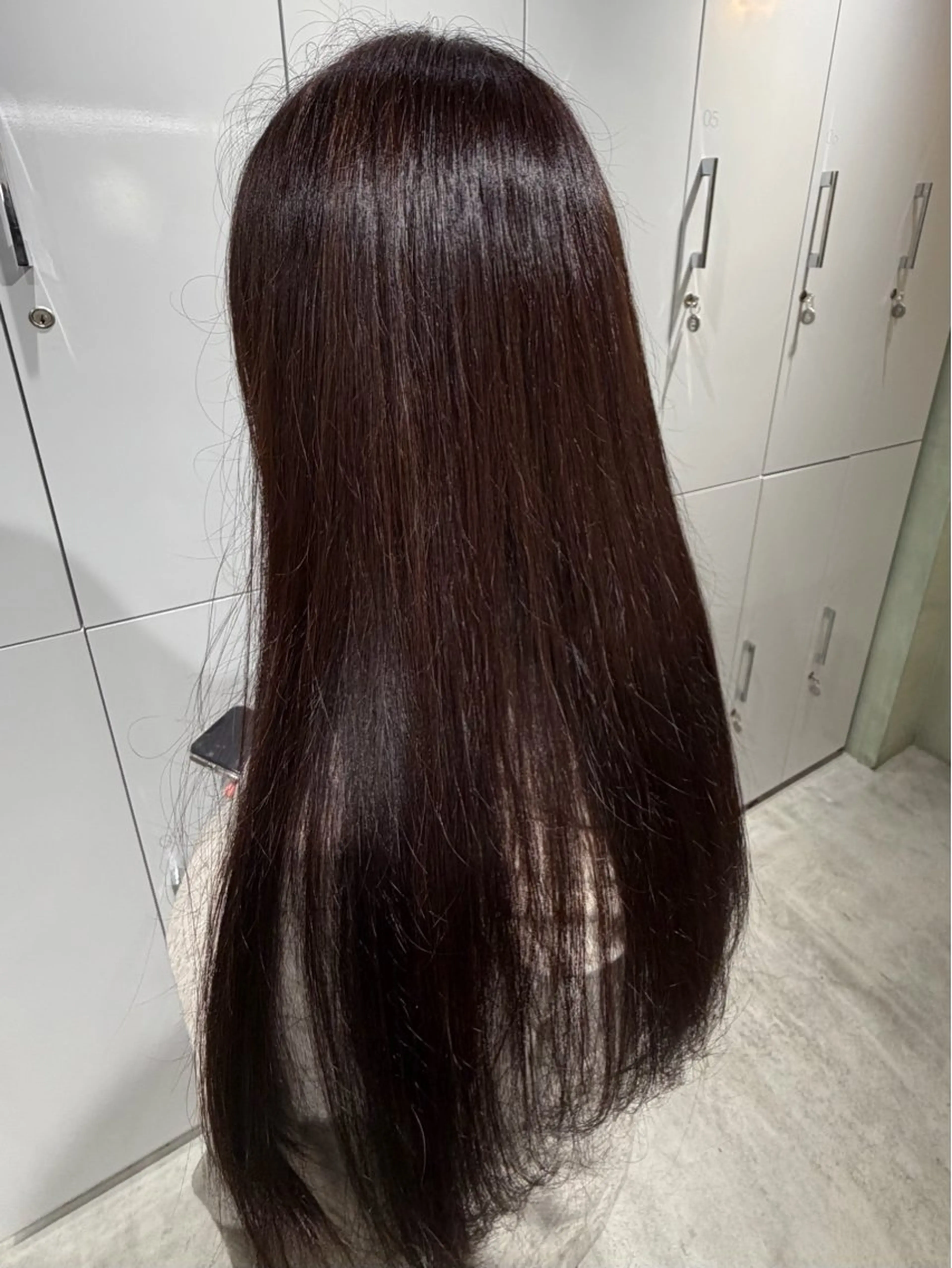 ロング カラー ブリーチ ブリーチなしカラー 今村 心音のヘアスタイル