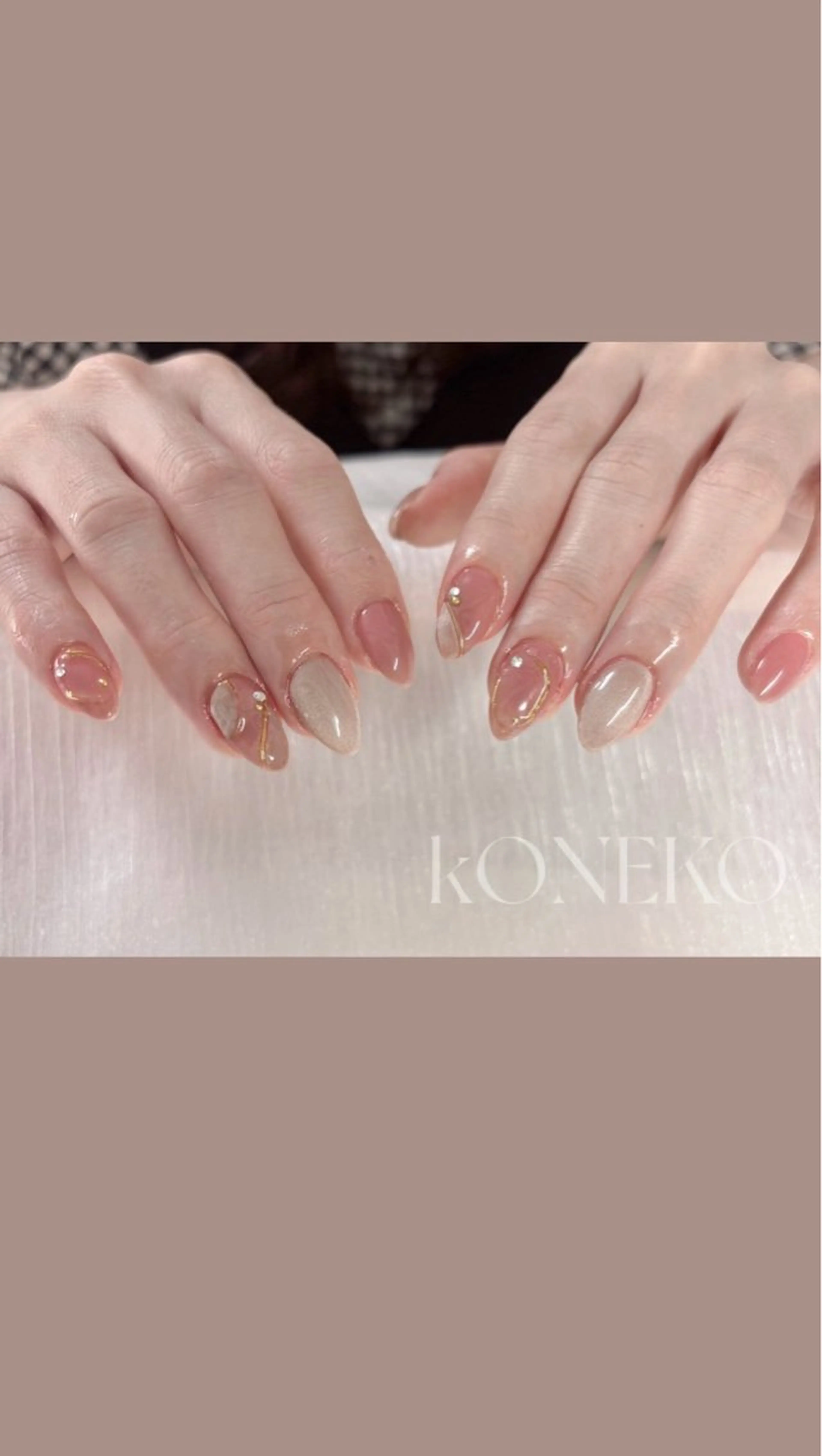 ネイル ハンドネイル コネコネイルサロン モデル用のネイルデザイン