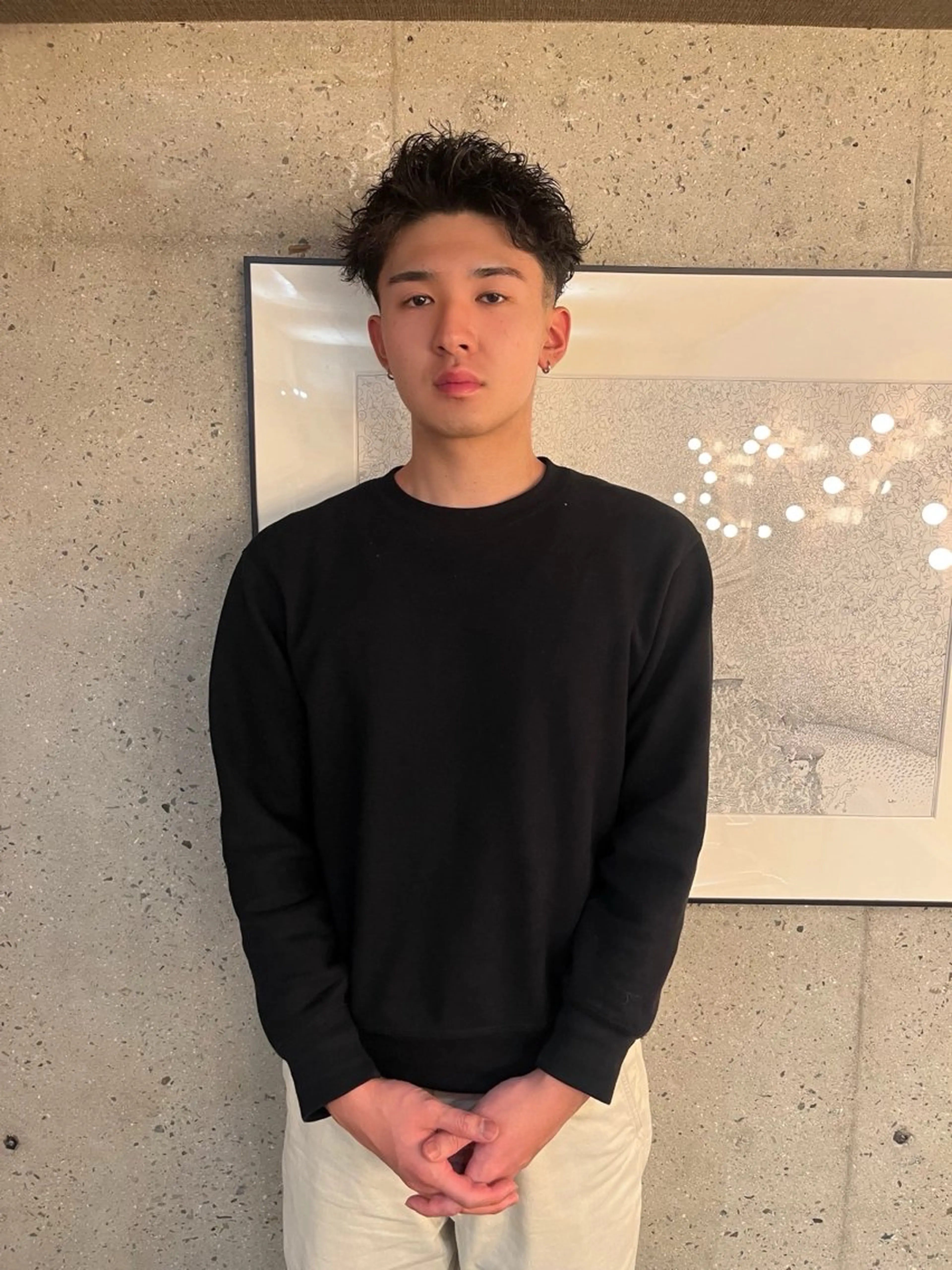 【期間限定】カット➕ピンパーマモデル【メンズカット】【メンズパーマ】の写真