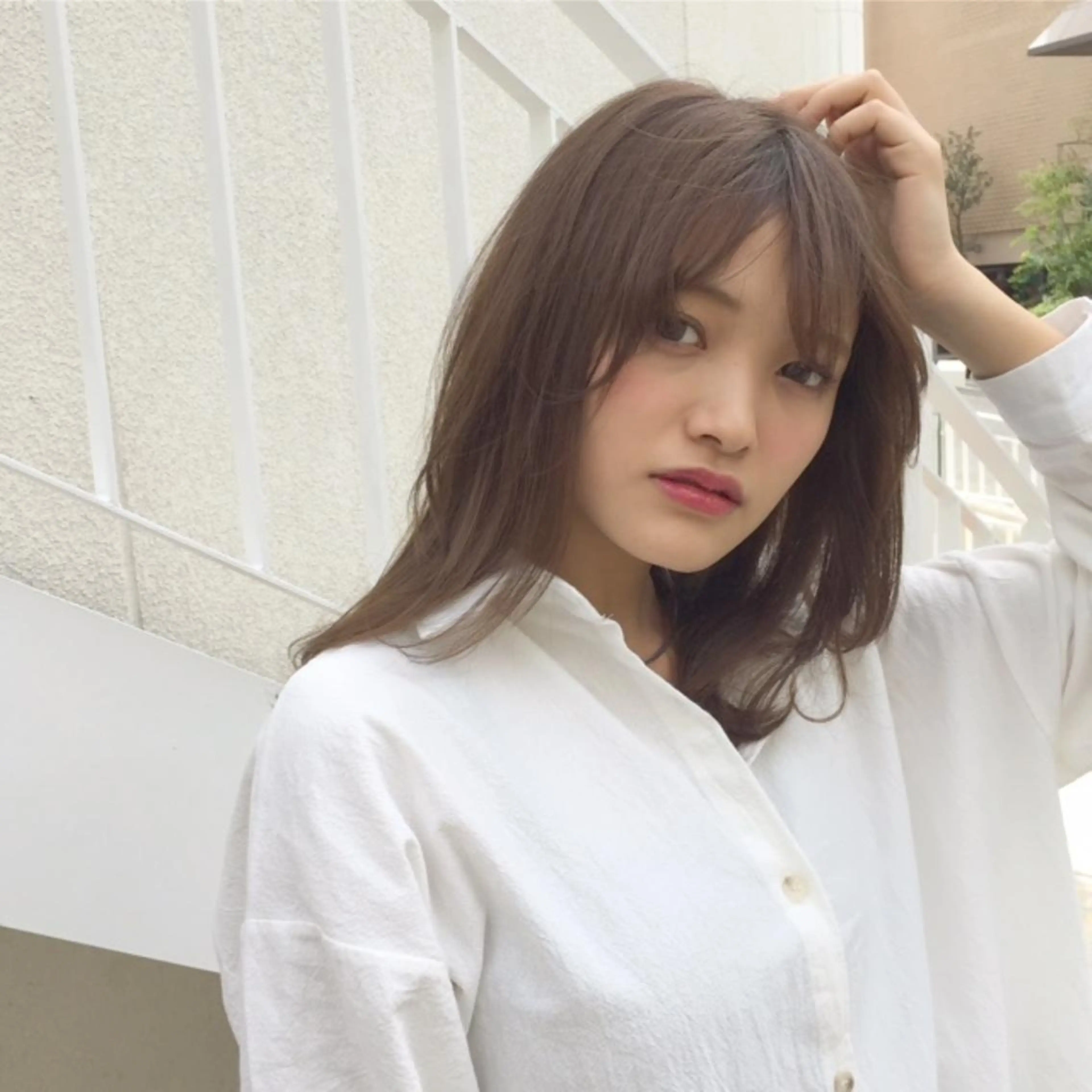 ミディアム ハイライト レイヤーカット HARUKA ♡モデル募集中♡のヘアスタイル