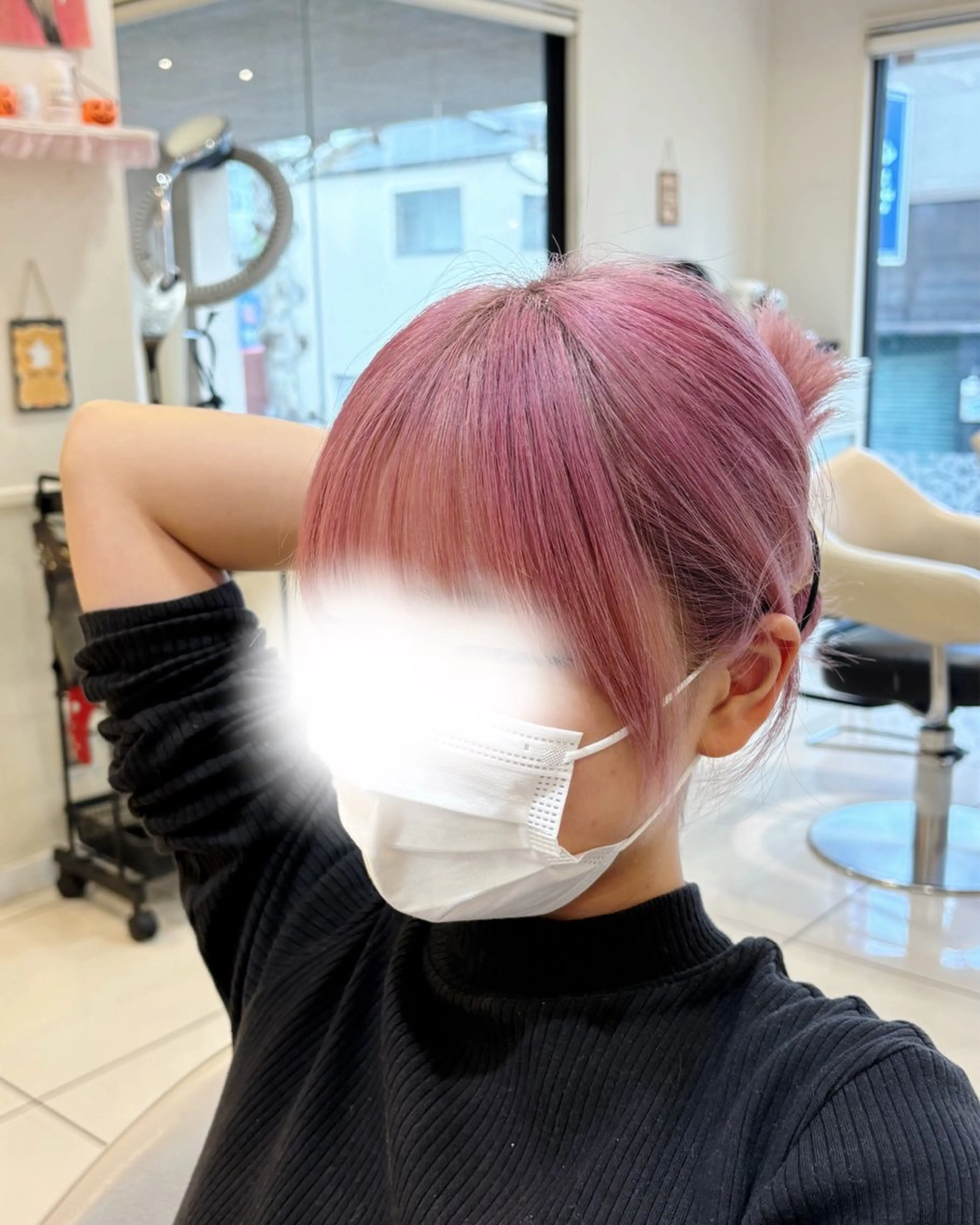 ミディアム 顔まわりレイヤー 顔周りカット レイヤーカット サイドバング 小顔カット カット 高橋 佑のヘアスタイル