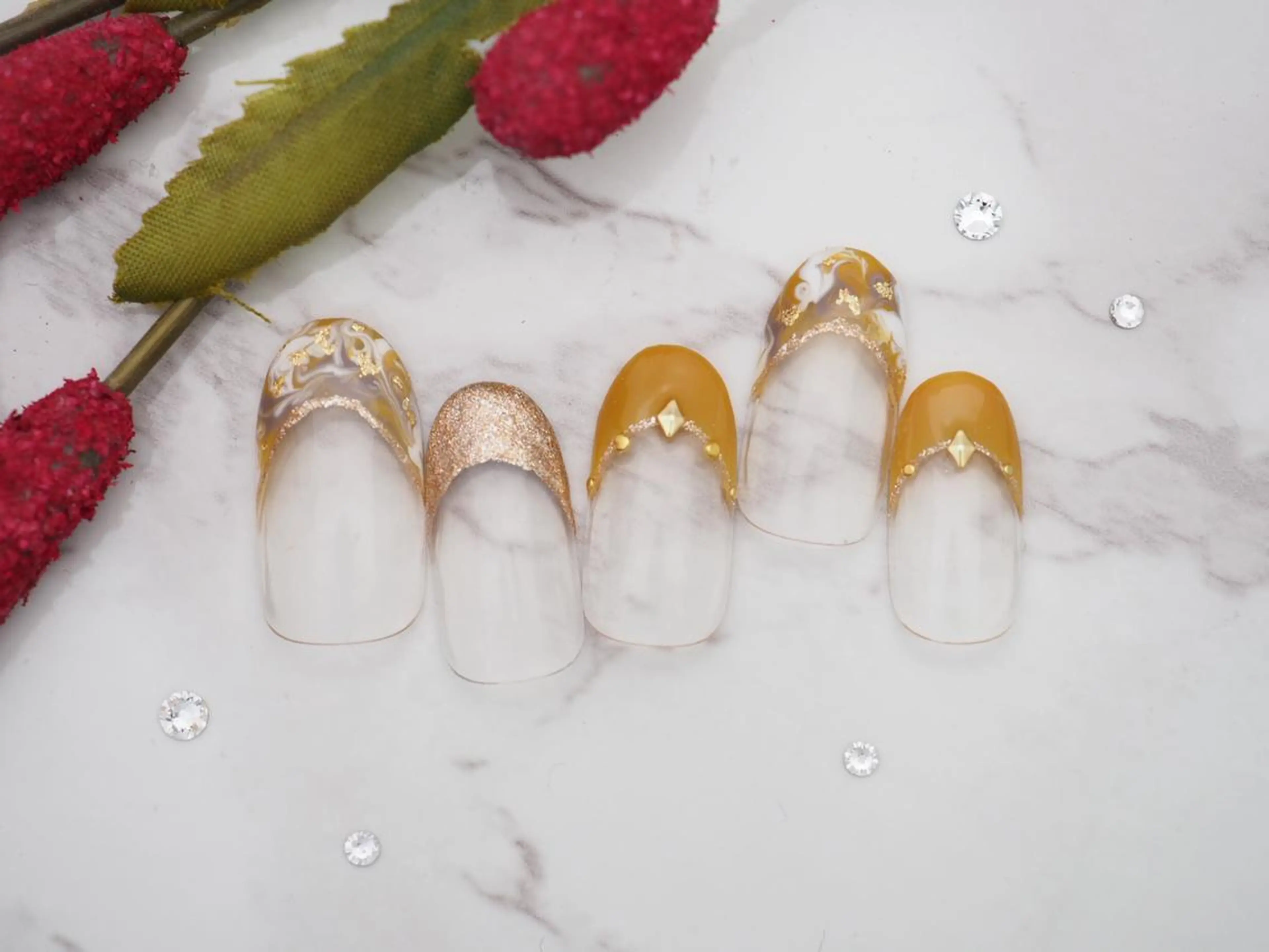 ネイル トップネイリスト Ribbon立川店のネイルデザイン