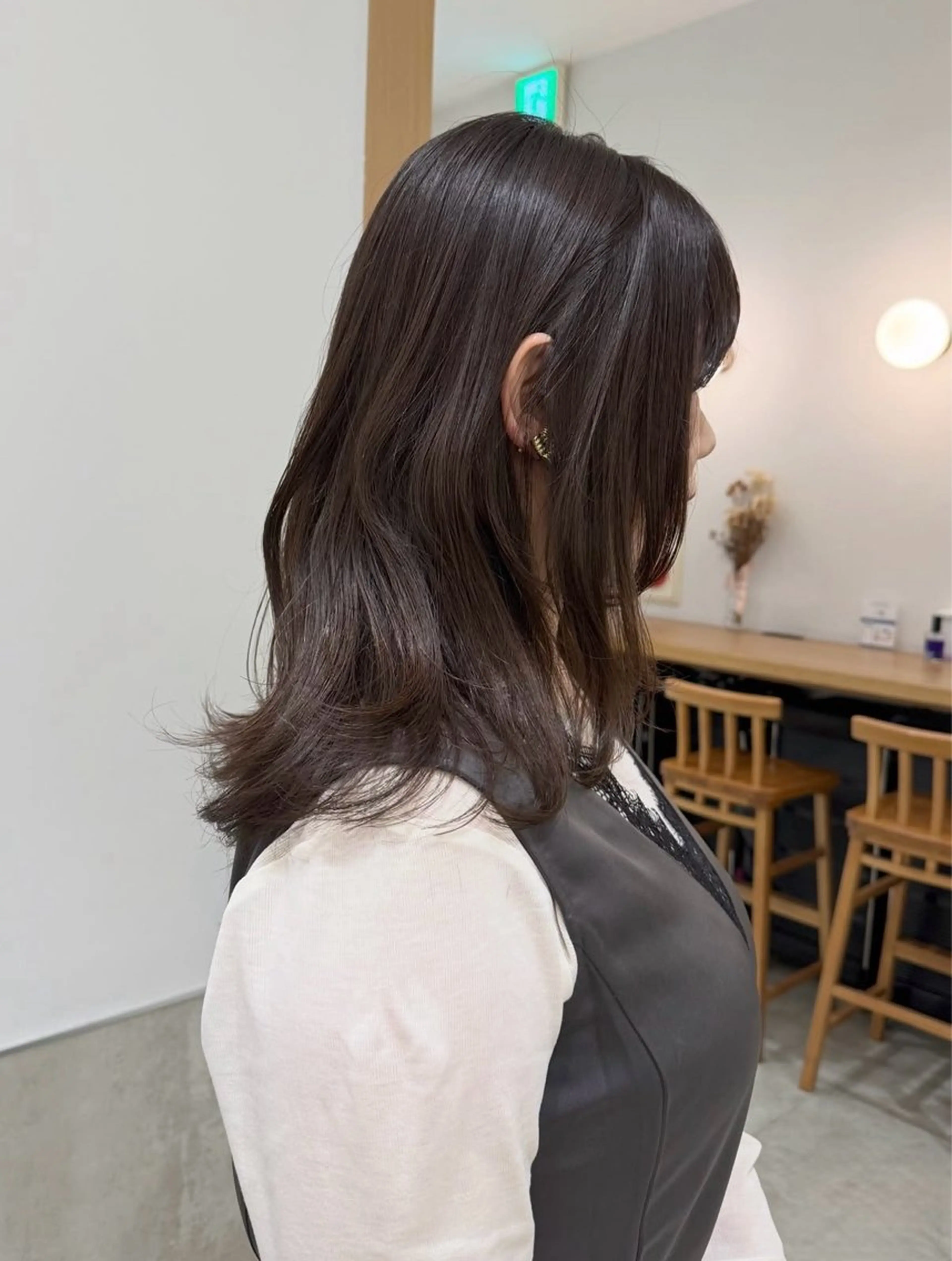 ミディアム カット ヘアカラー トリートメント 𓍯柔らかhair 𓍯 yukinoのヘアスタイル