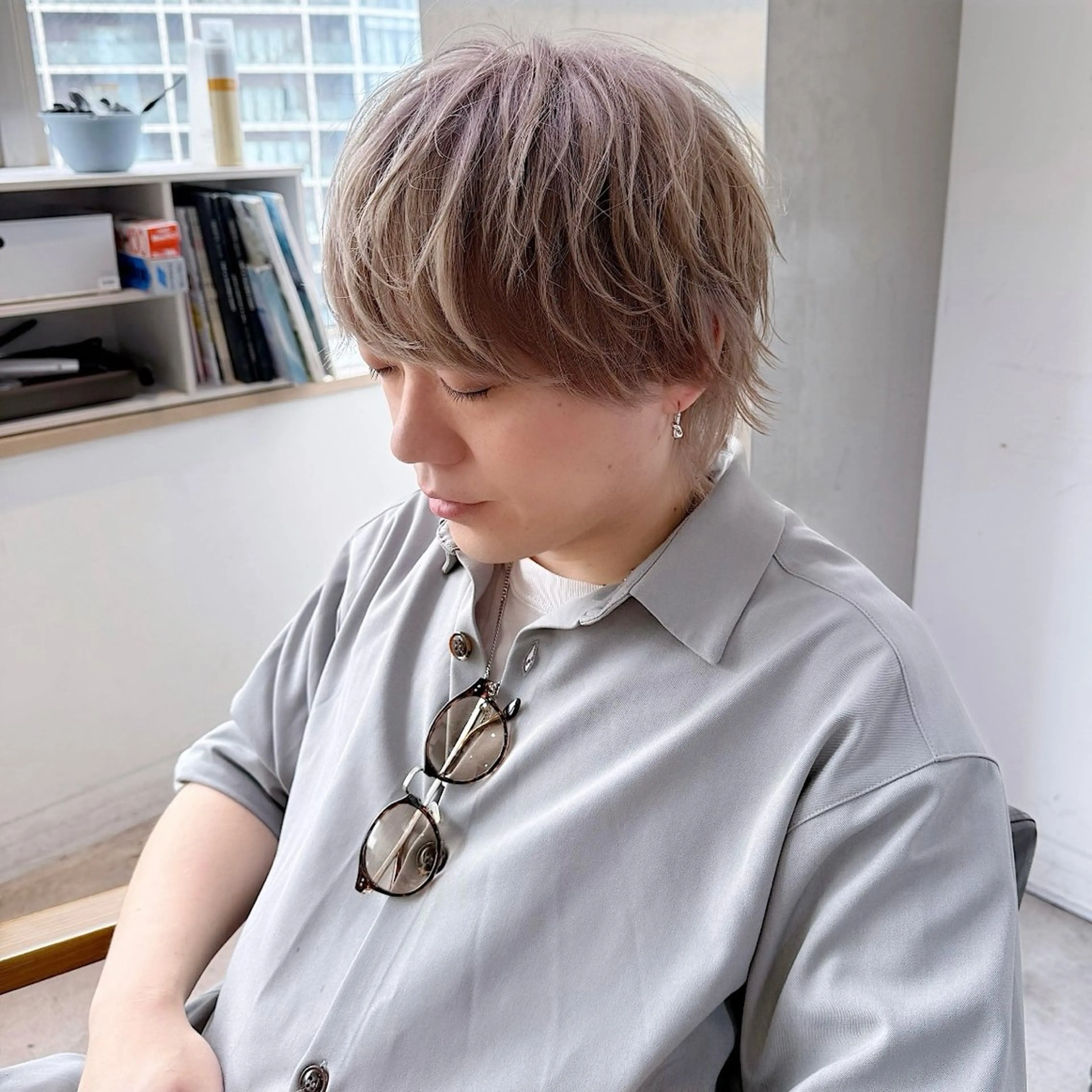 カラー メンズ ♡🌚垢抜け艶カラー Shiori🌝♡のヘアスタイル