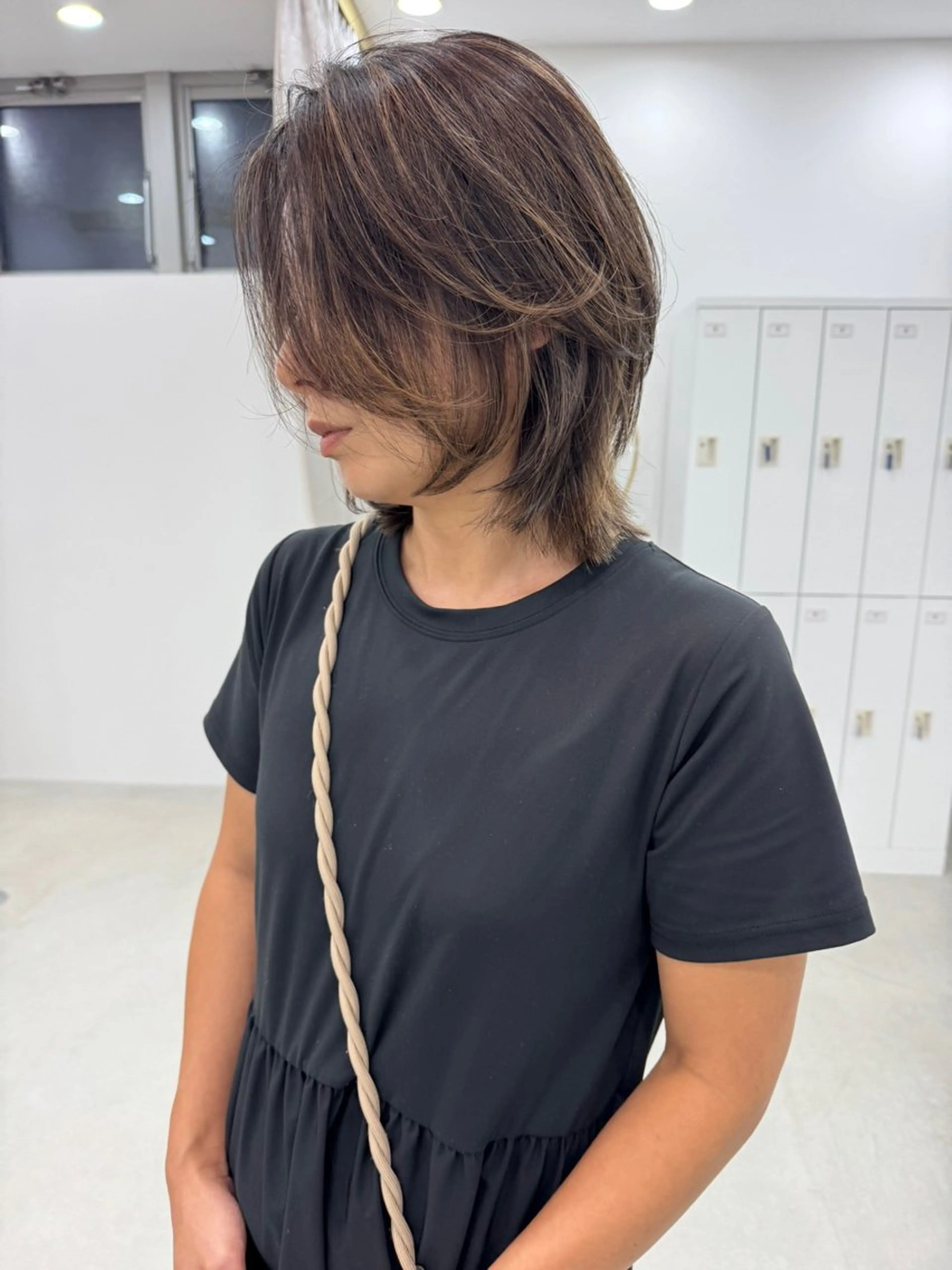 ミディアム アカリ /パーマスタイルのヘアスタイル