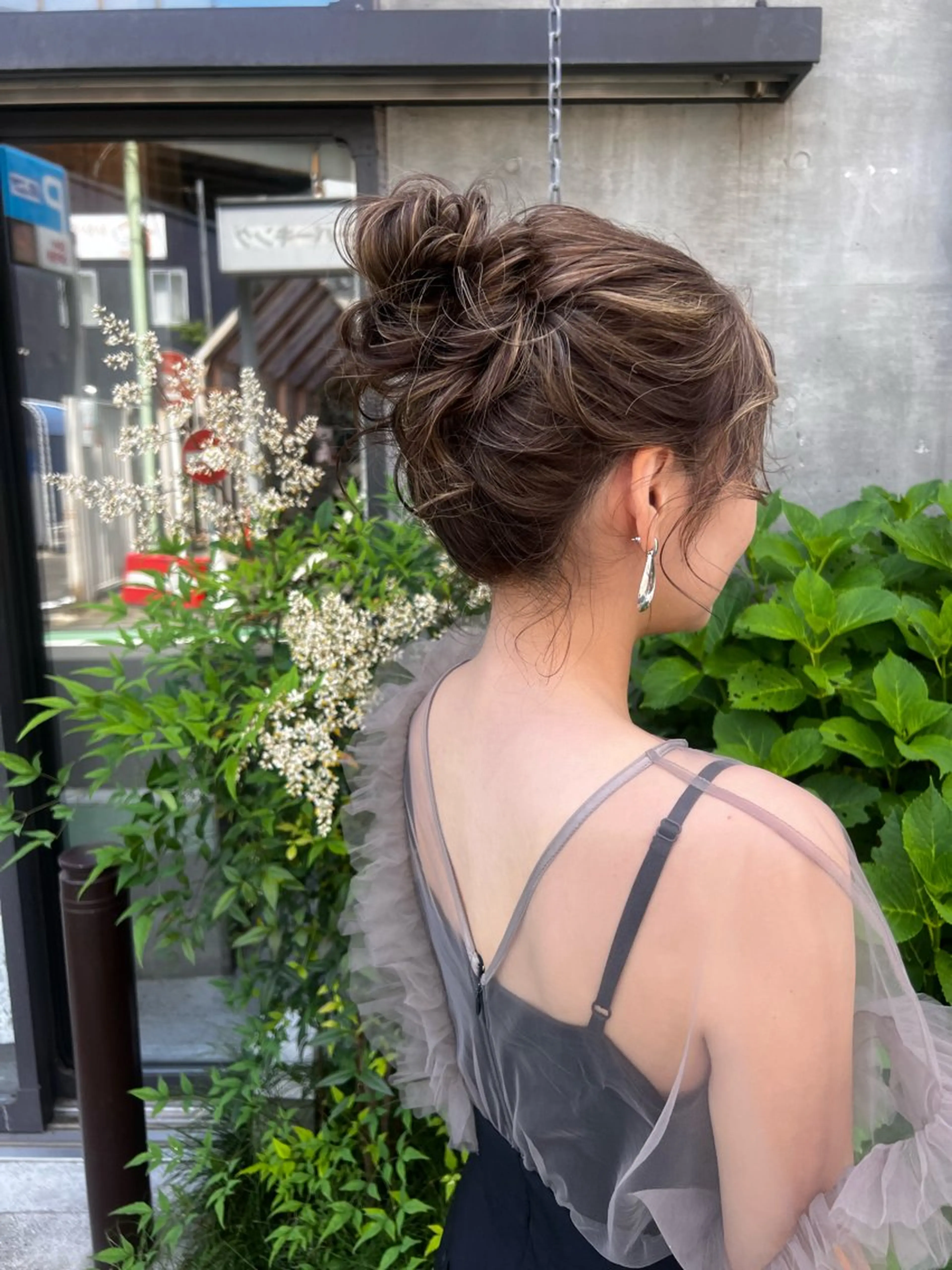 ヘアアレンジ お団子ヘア ヘアセット 55JET所属・ヘアメイク美容師 ayanoのヘアスタイル