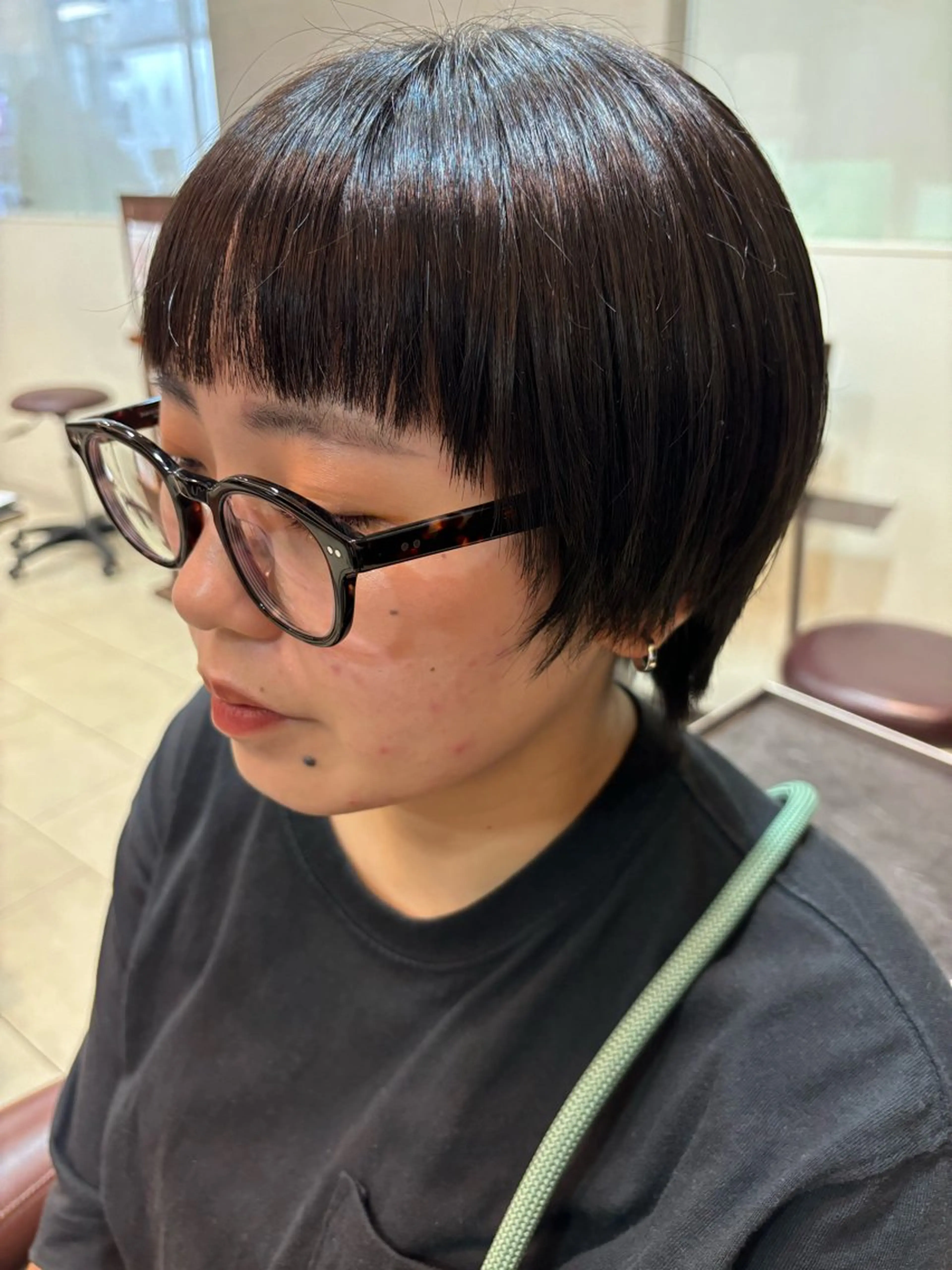 ショート 顔周りカット レイヤーカット 髪質改善/艶 カラー/れいなのヘアスタイル