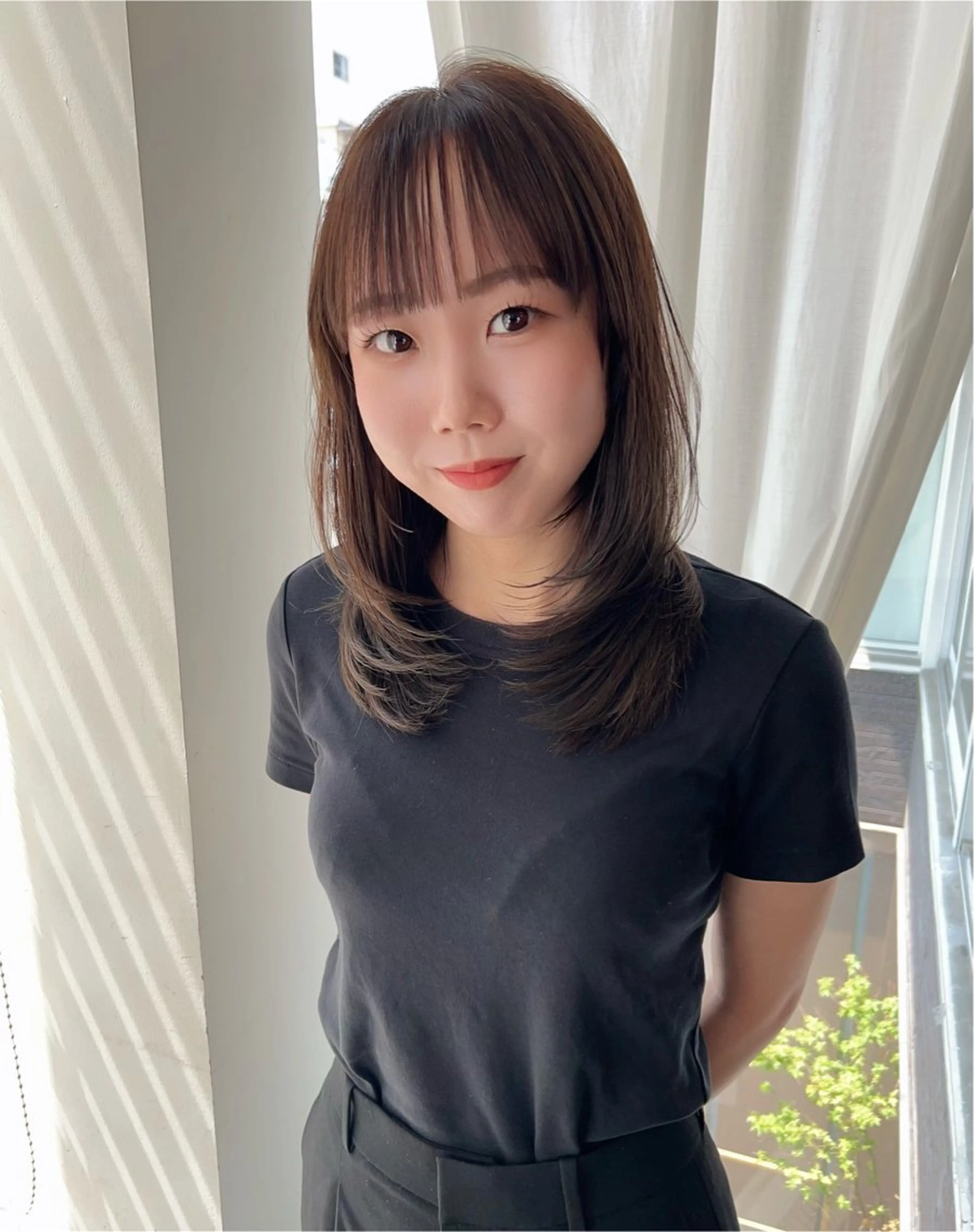 ミディアム カラー カット ヘアカラー 韓国レイヤー/ハイ トーン/優太のヘアスタイル