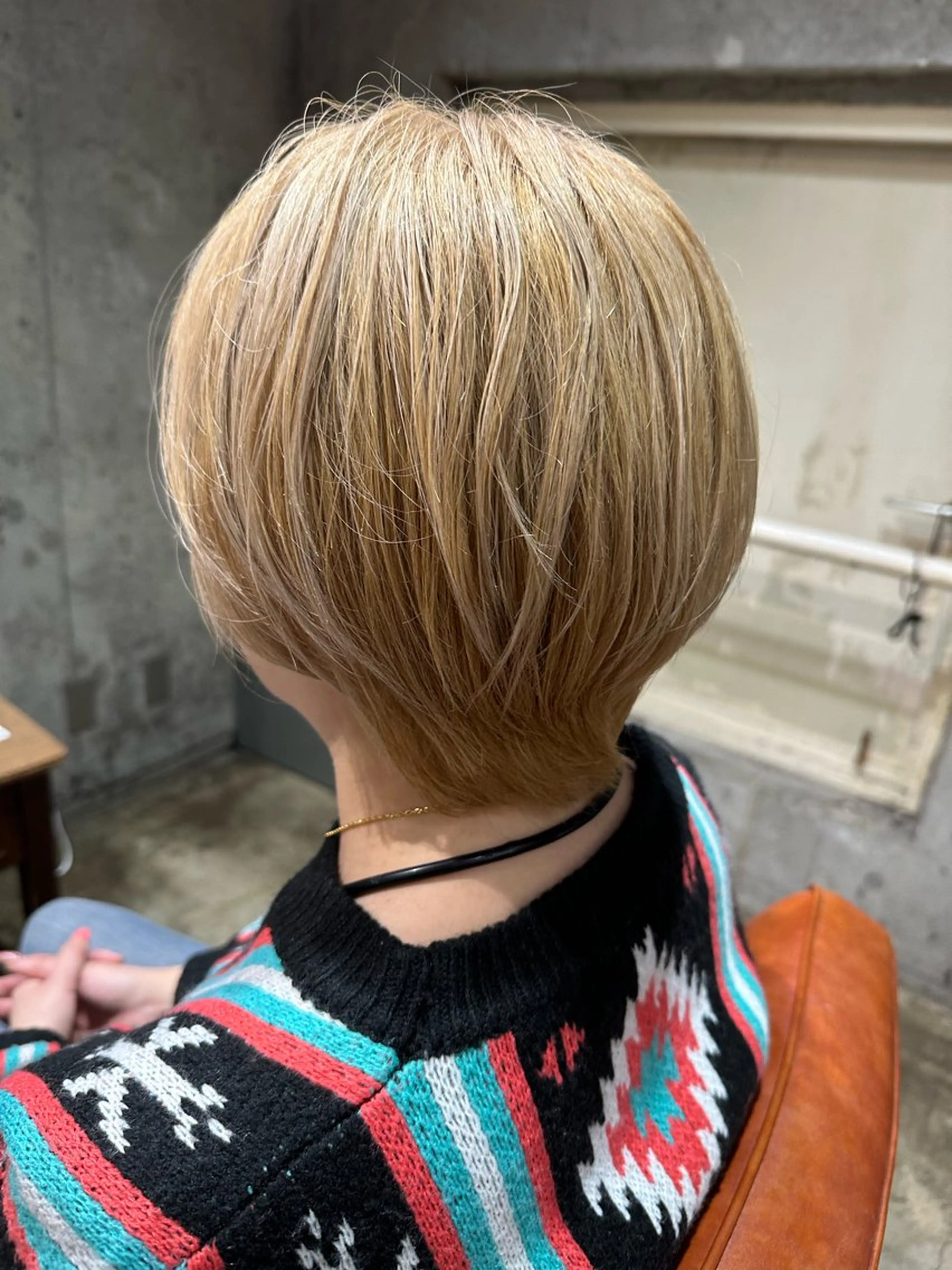 ショート 🔥コテ巻き風 ボブパーマ🔥のヘアスタイル