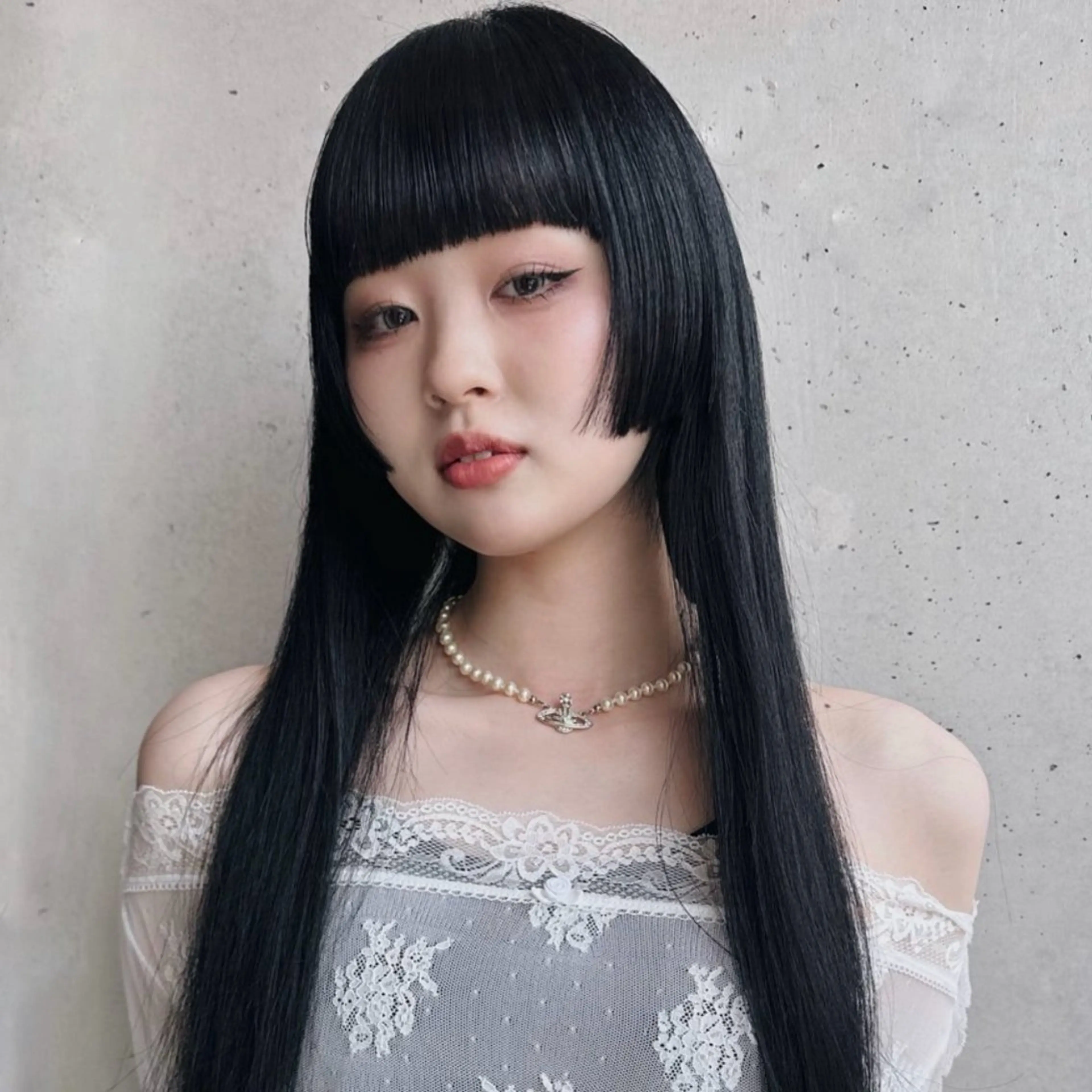ロング カラー 前野 日奈のヘアスタイル
