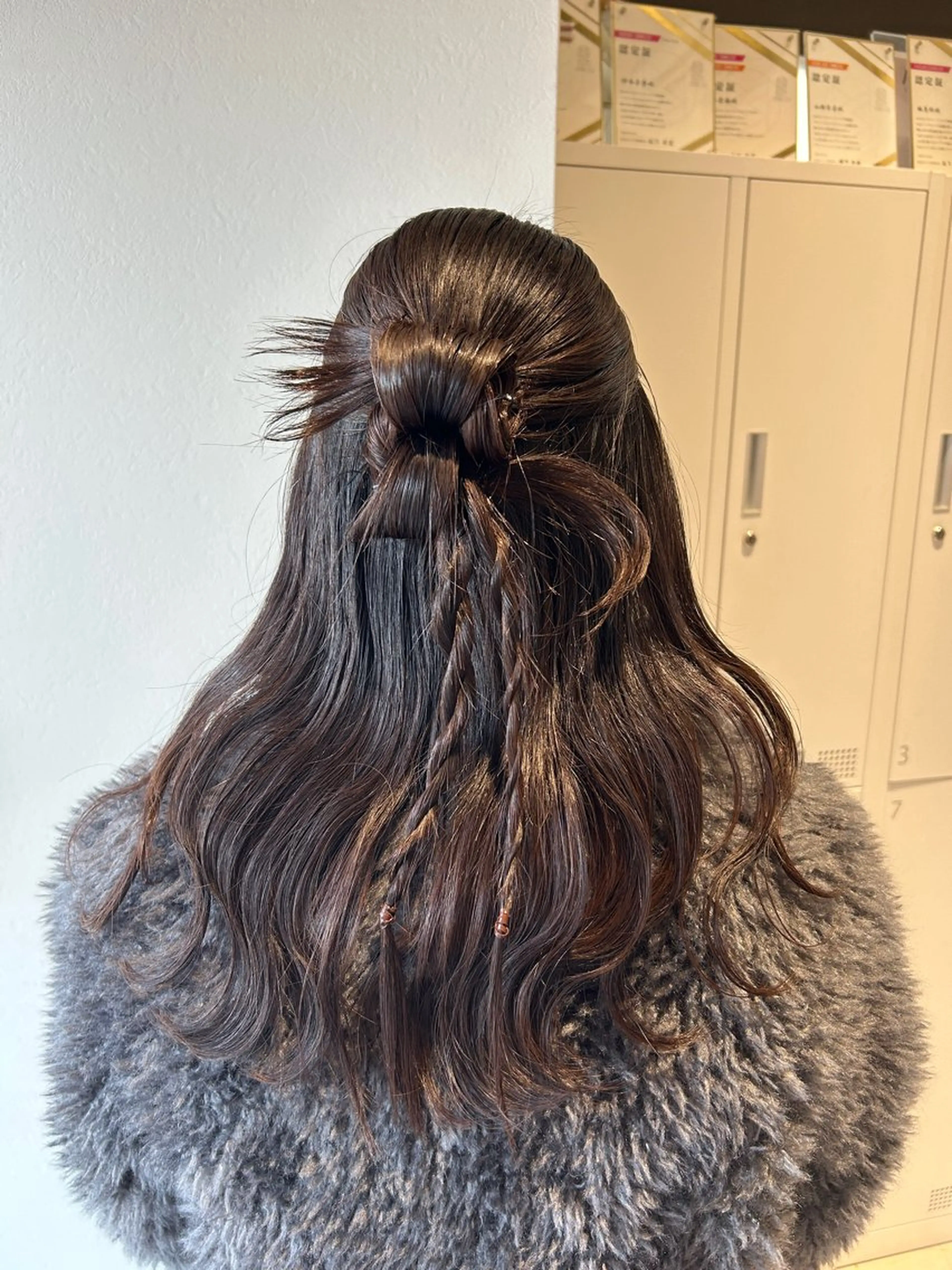 セミロング ヘアアレンジ ヘアセット ハイトーン/エクステ /🎀YUINA🎀のヘアスタイル