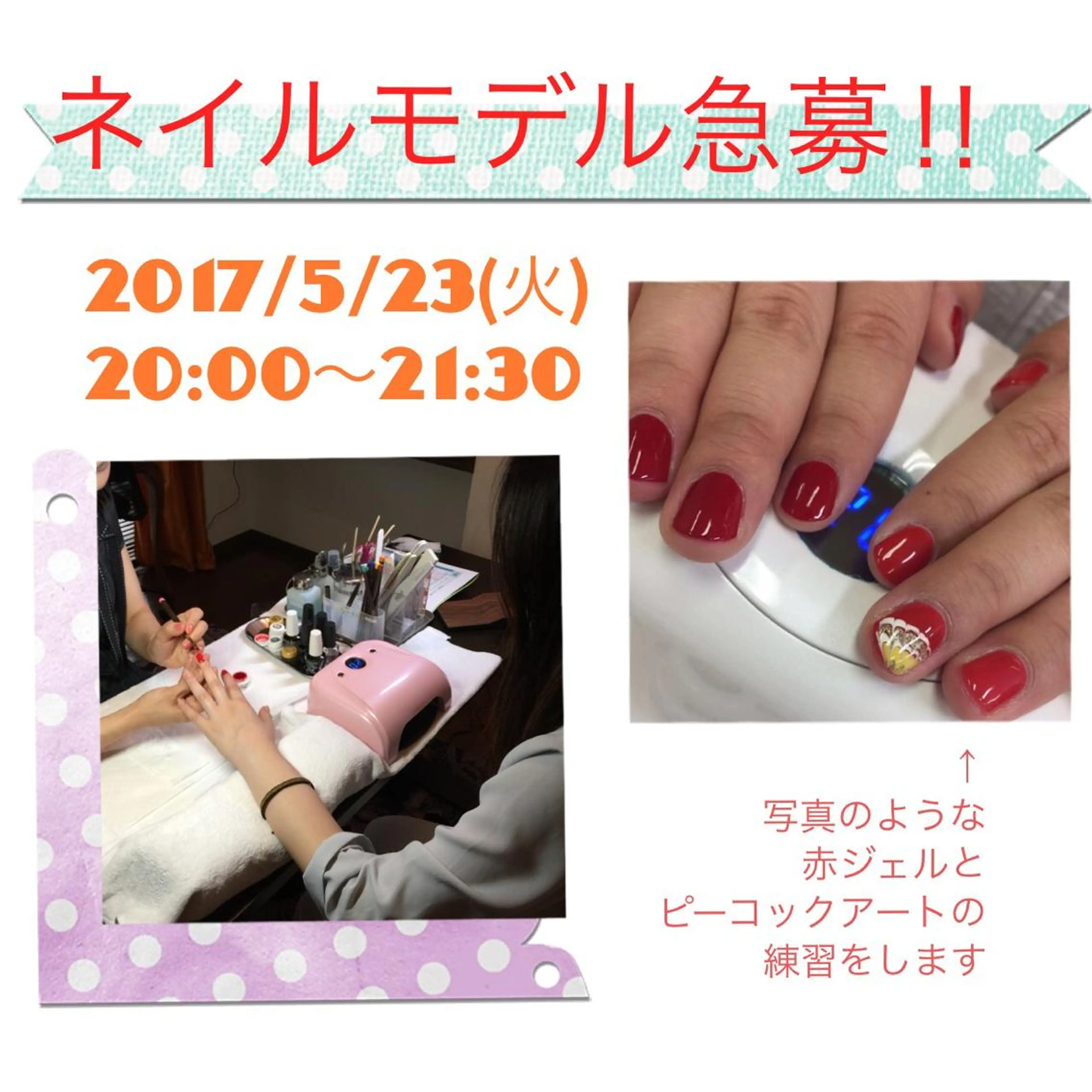 ネイル アートネイル ジェルネイル ピーコックネイル 赤色 ARTスクールサロン お・タマゴのネイルデザイン