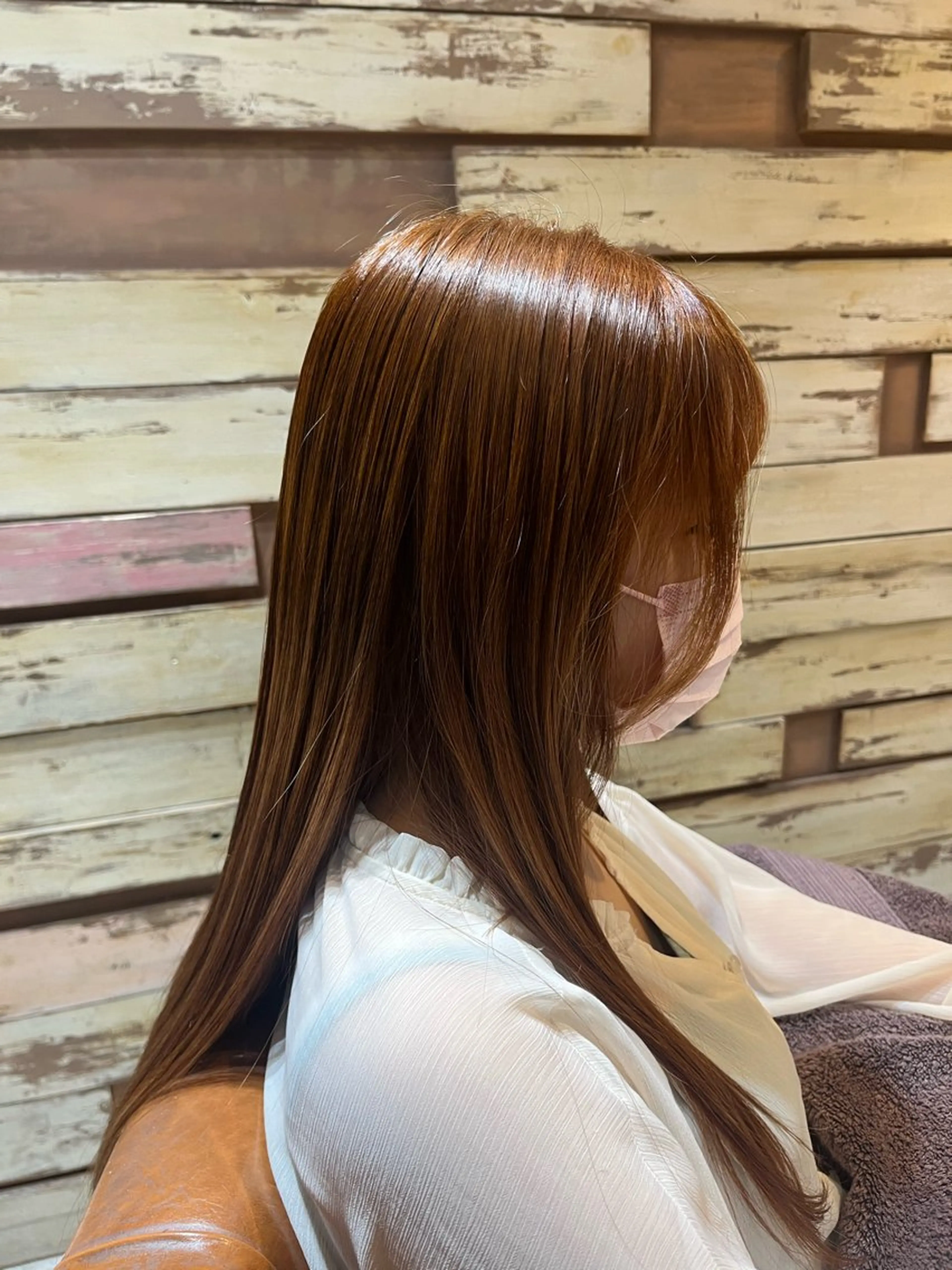 ロング カラー 美濃 咲穂のヘアスタイル