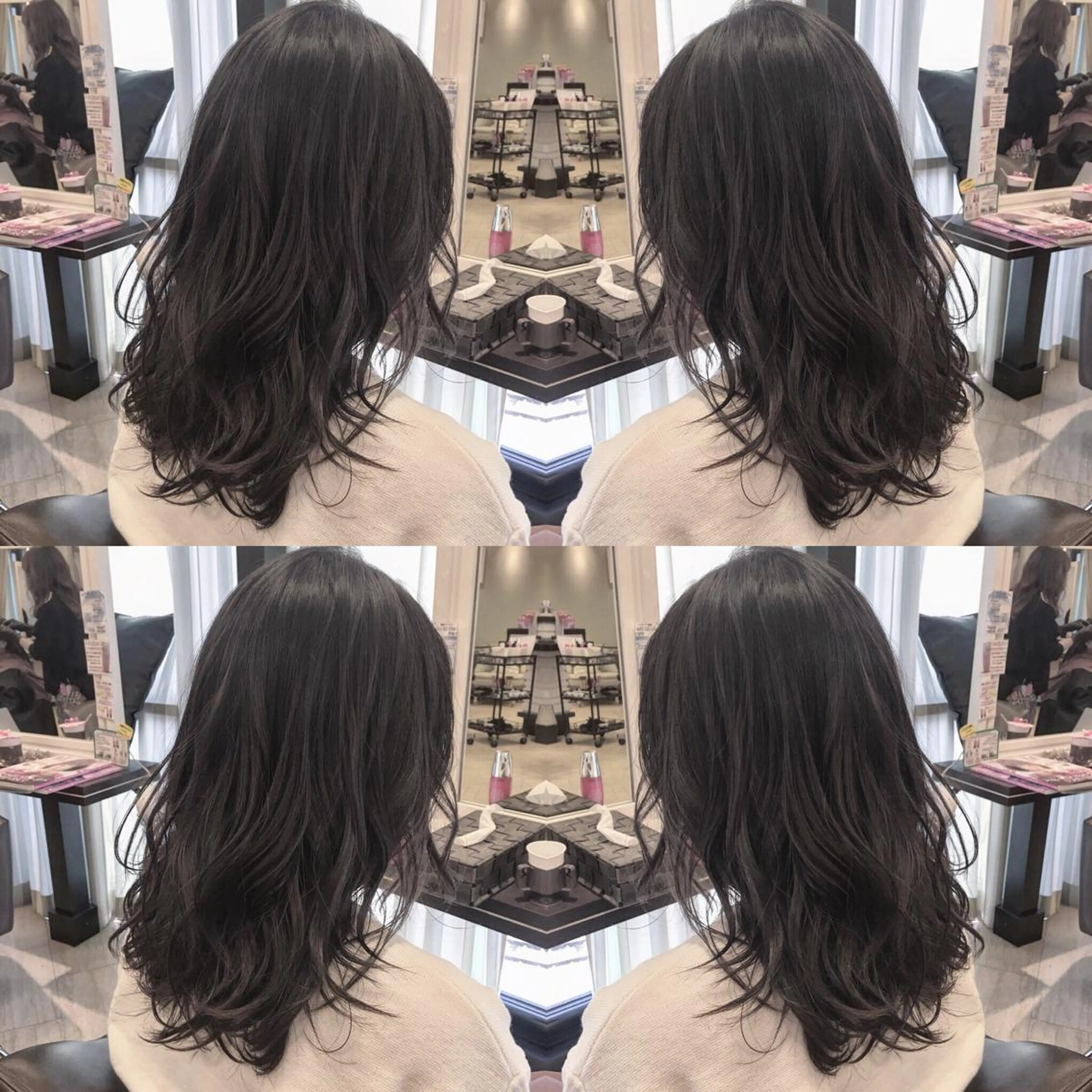 ミディアム カラー box  mico. mutsumiのヘアスタイル