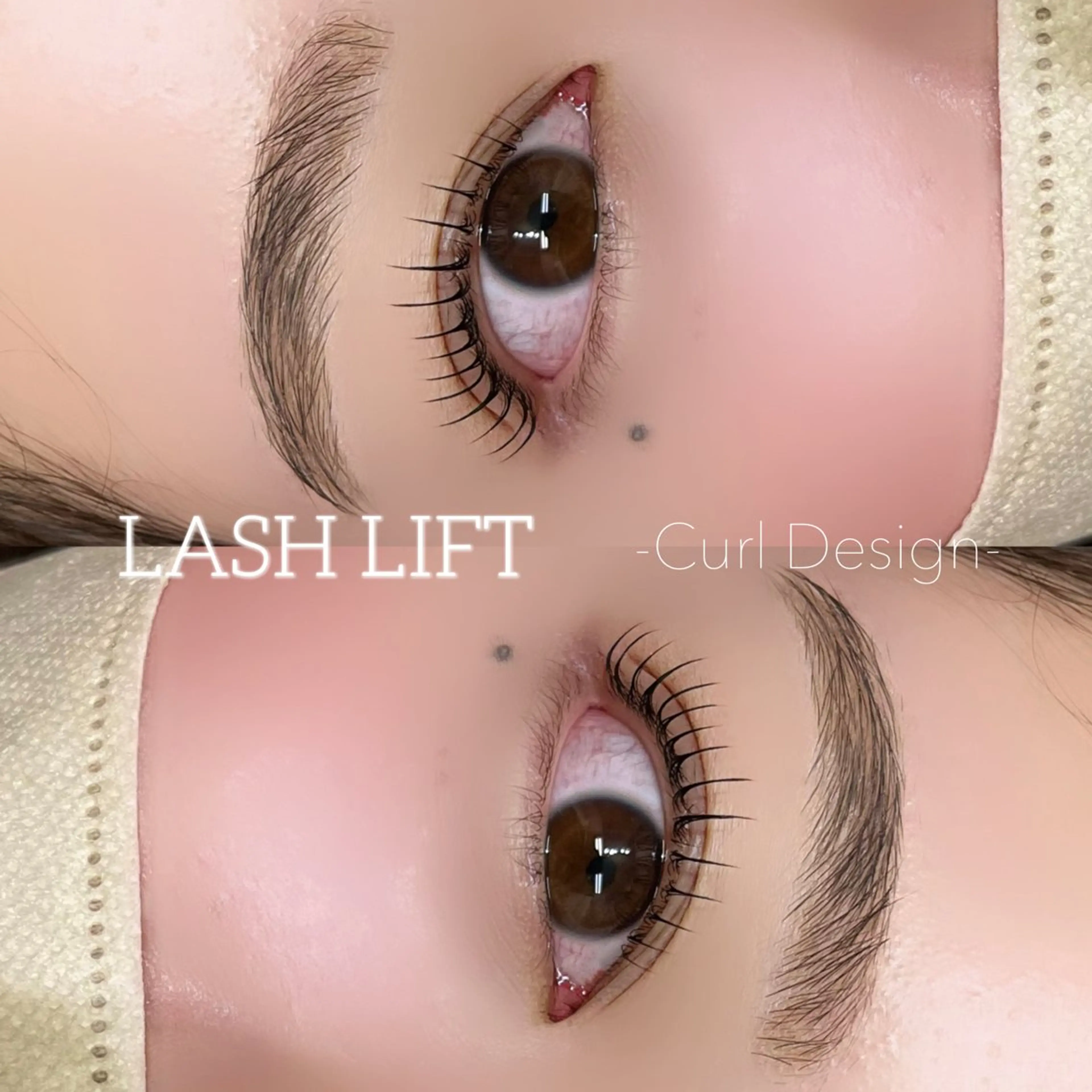 マツエク・マツパ 束感まつ毛 韓国風マツエク 一重×まつ毛パーマ Crevia Hiroeのマツエク・マツパデザイン