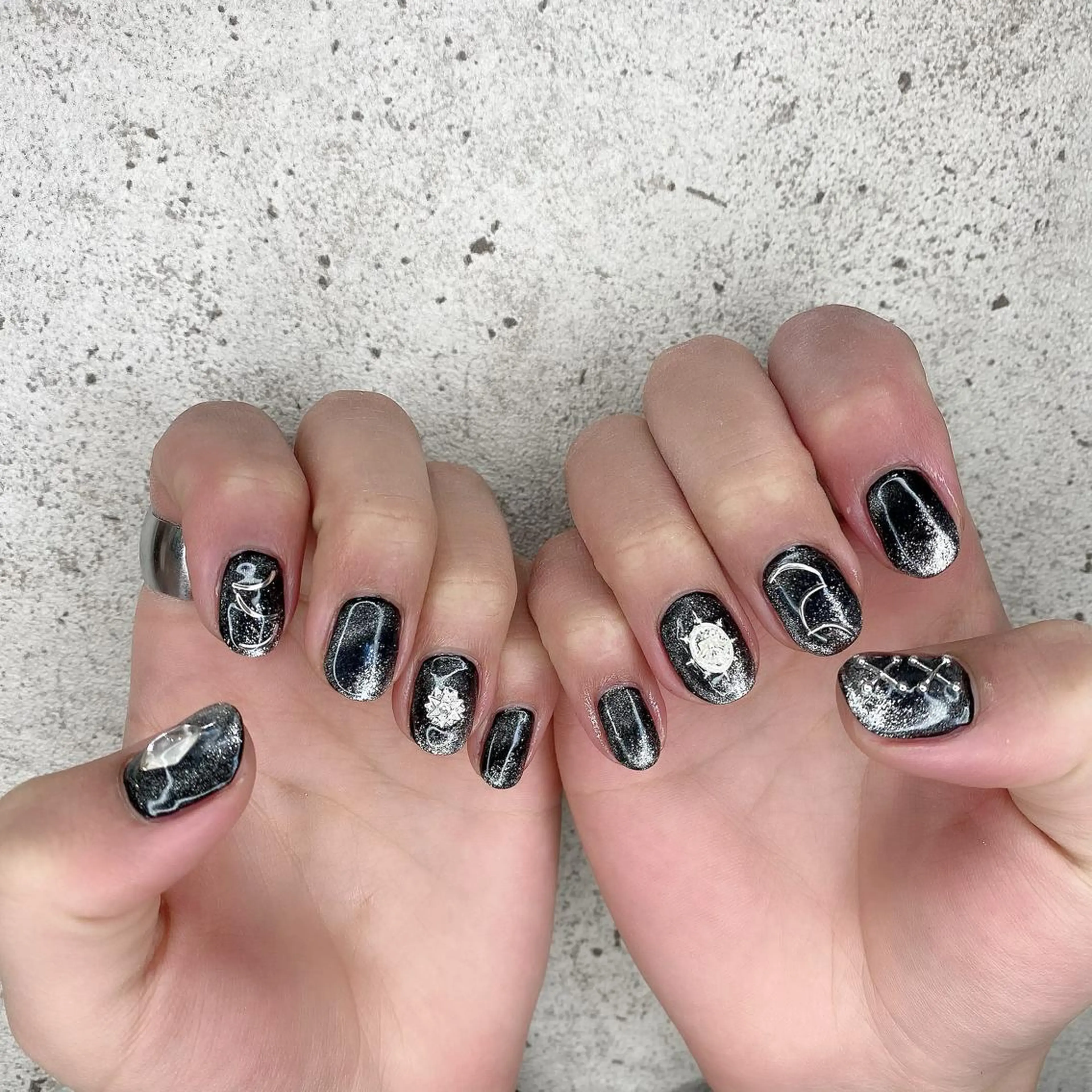 ショート カラー パーマ ヘアアレンジ メンズ キッズ ネイル マツエク・マツパ ハンドネイル Salon Ｋのネイルデザイン