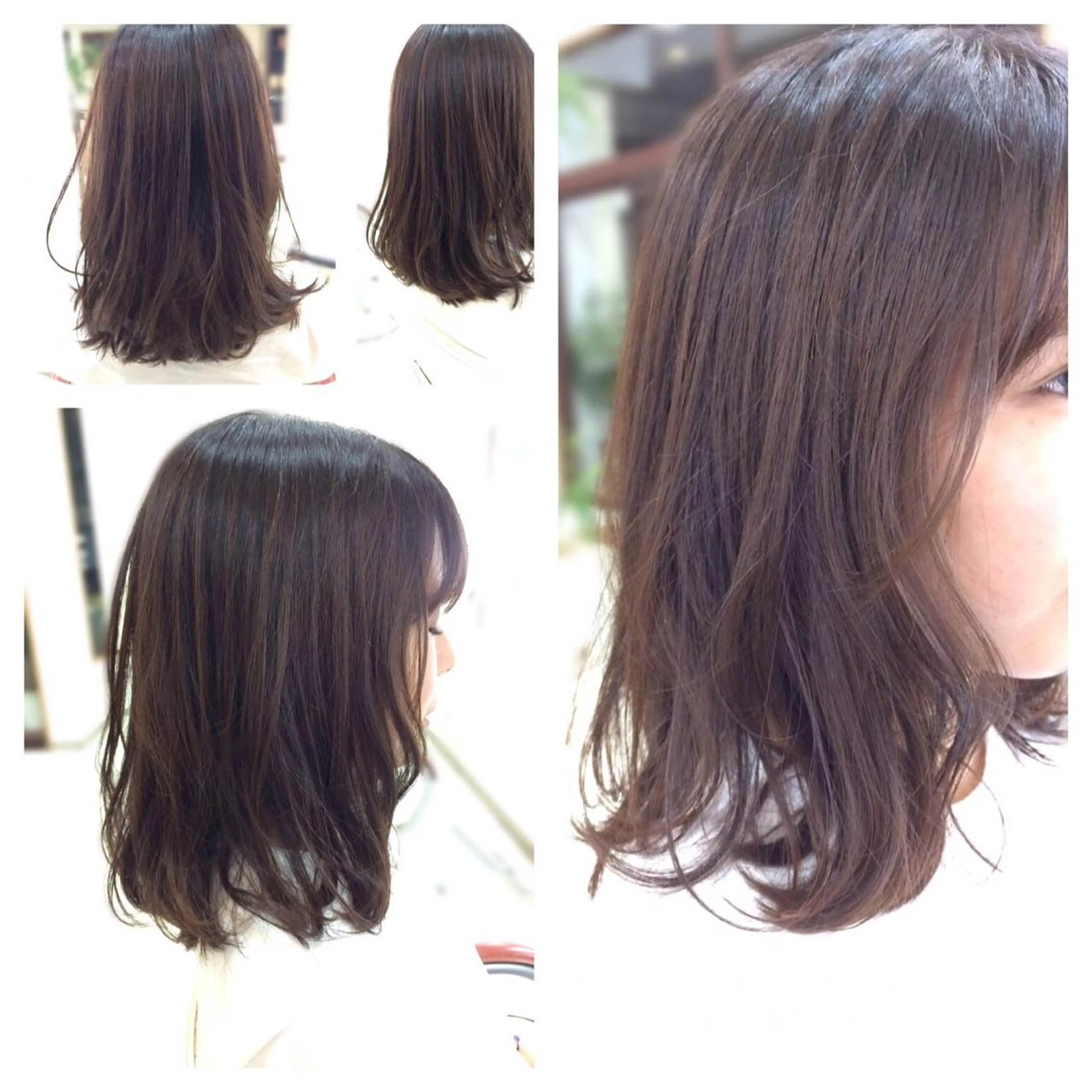 セミロング いけだ ゆうのヘアスタイル