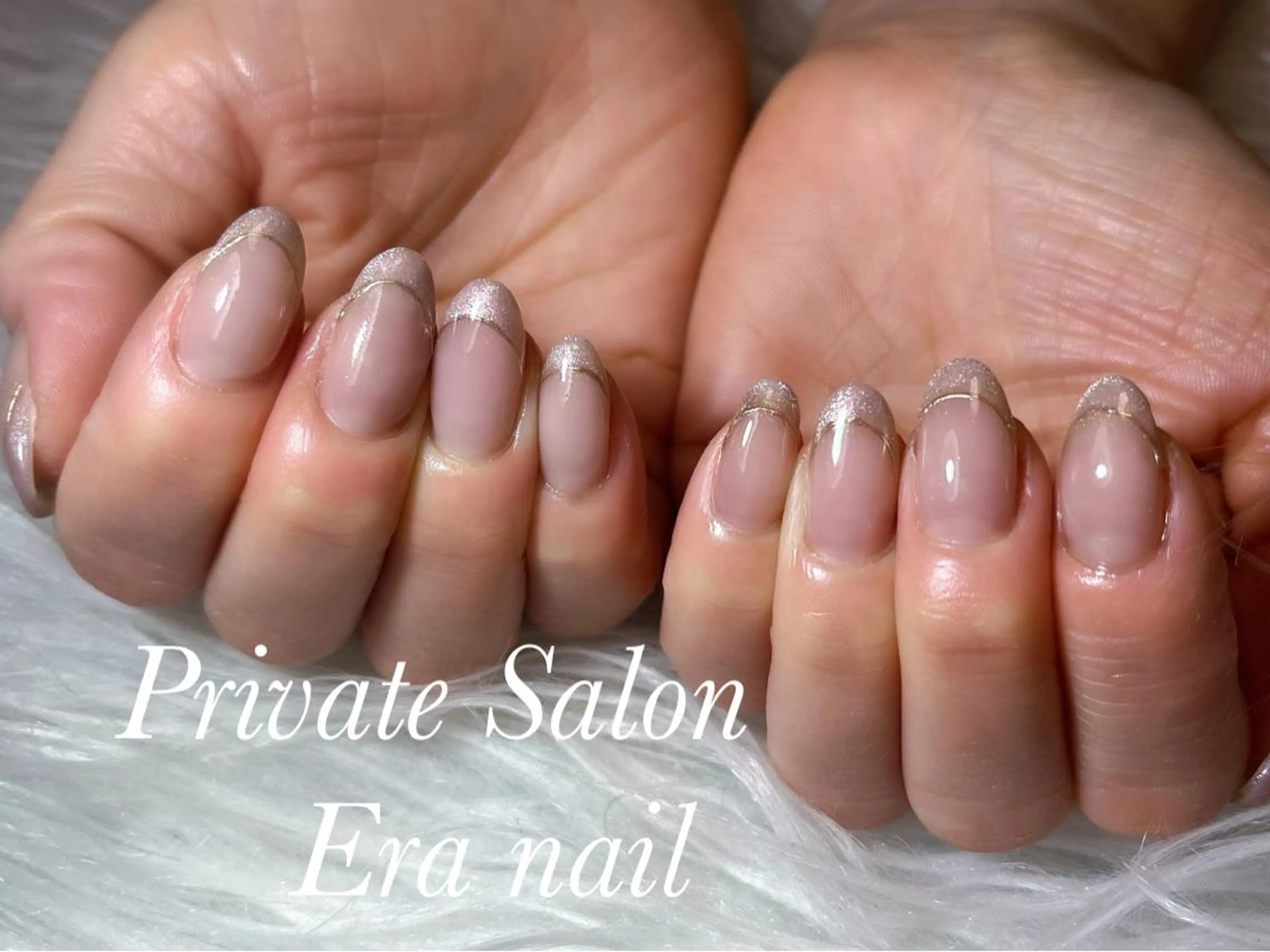 ネイル フレンチネイル マグネットネイル マグネットフレンチ Era nailのネイルデザイン