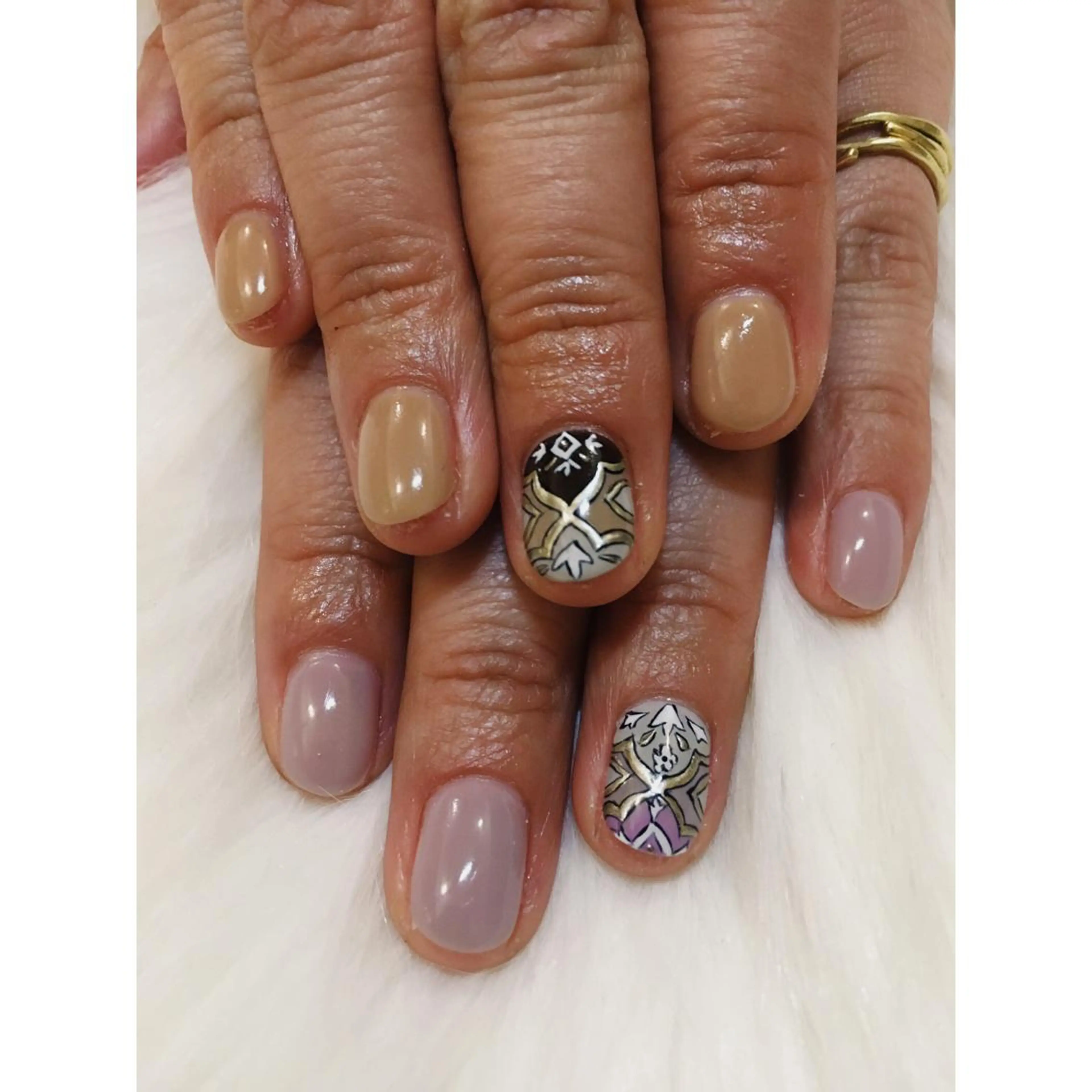 ショート カラー ネイル アートネイル nail salon  aloalo所属・Nailist Ayaのネイルデザイン